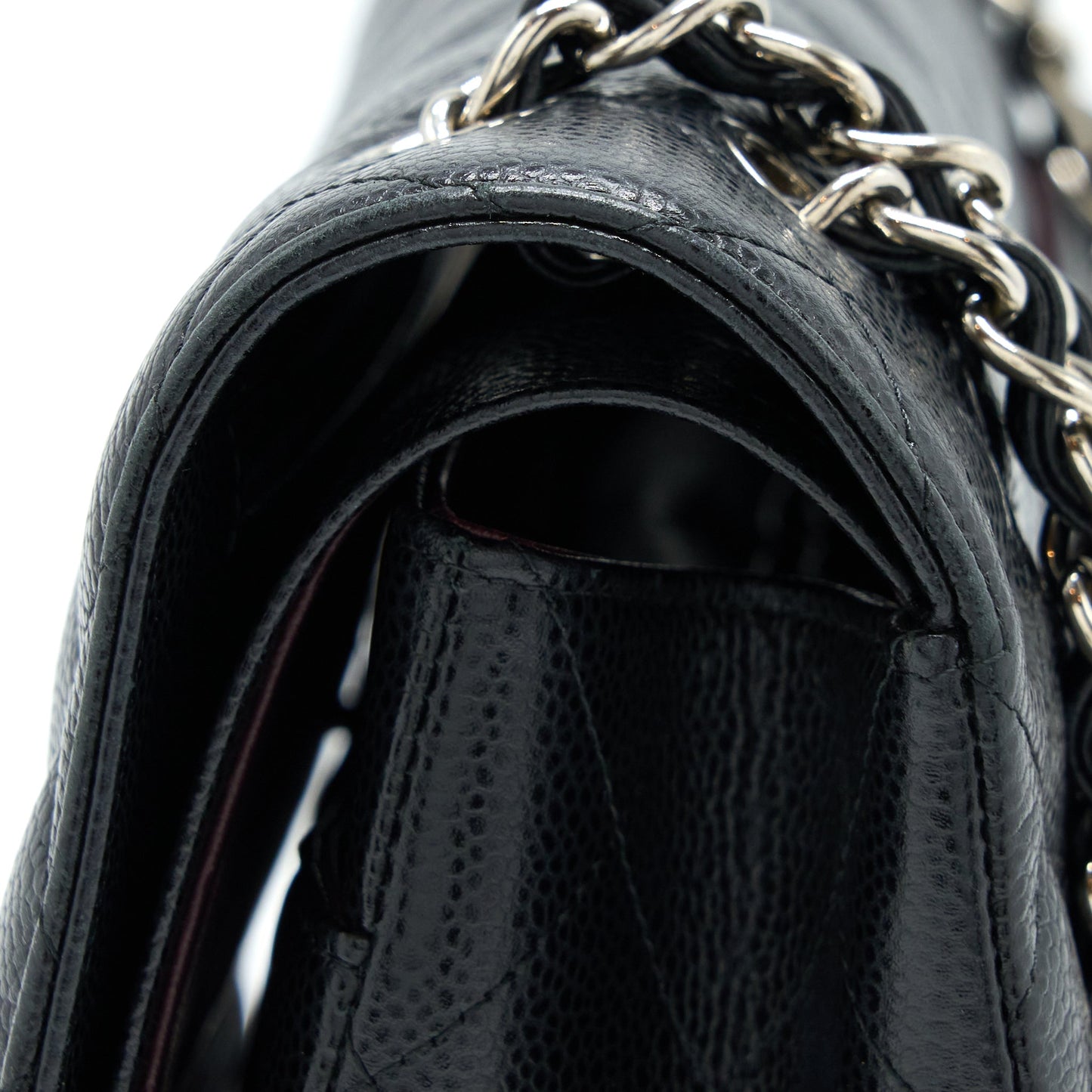 Chanel Classic Jumbo Double Flap Bag Caviar Black SHW