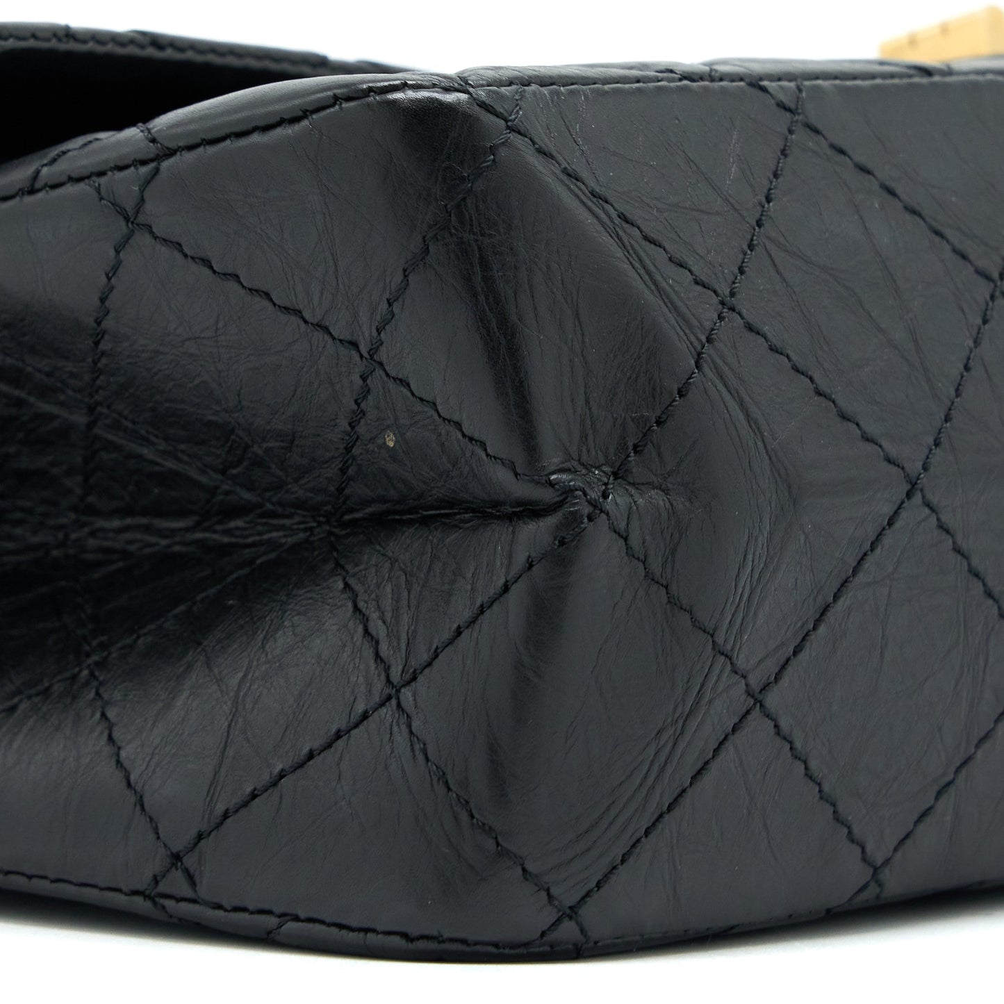 Chanel 2.55 227 Reissue Flap Bag Aged Calfskin Black GHW
