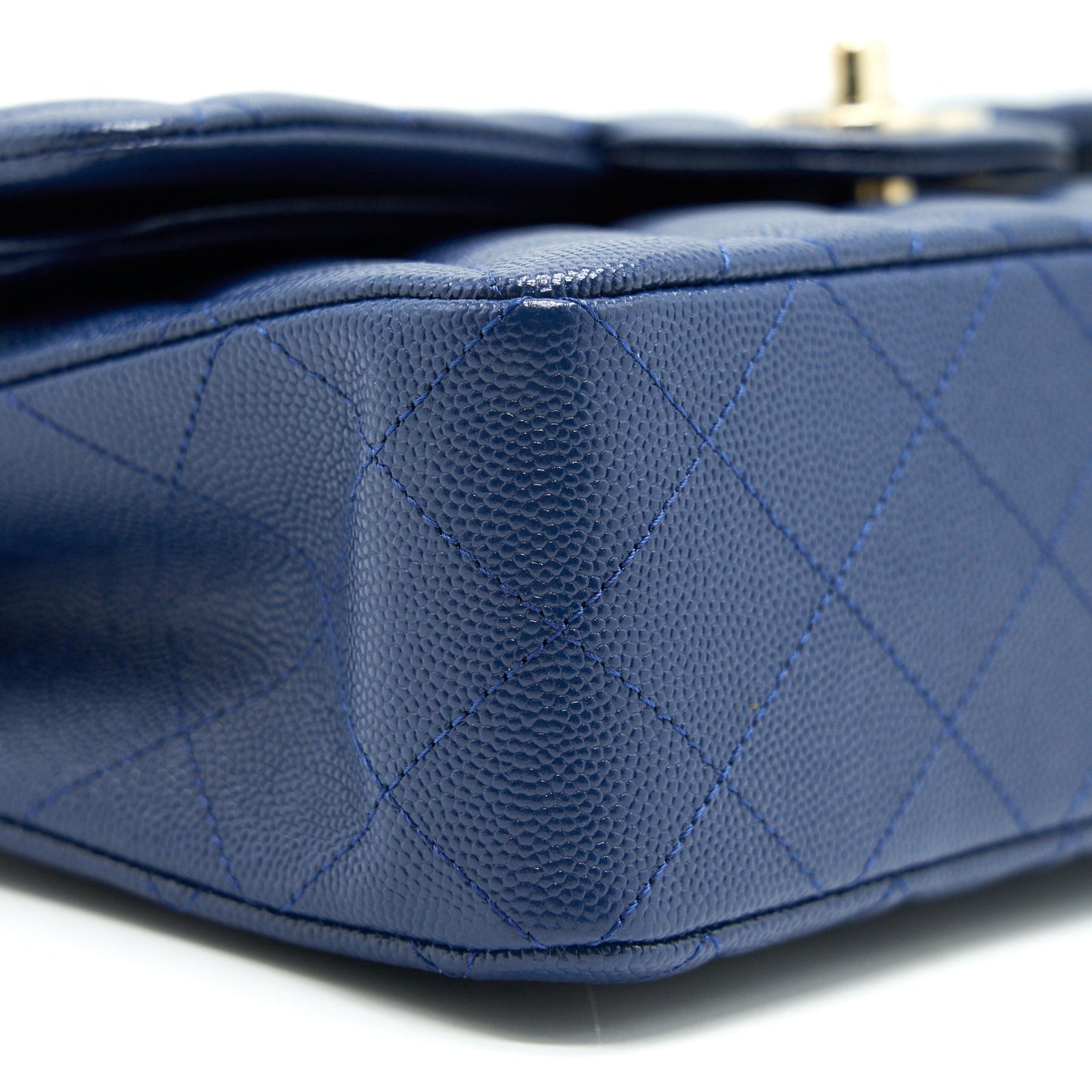 Chanel Classic Small Double Flap Caviar NAVY LGHW