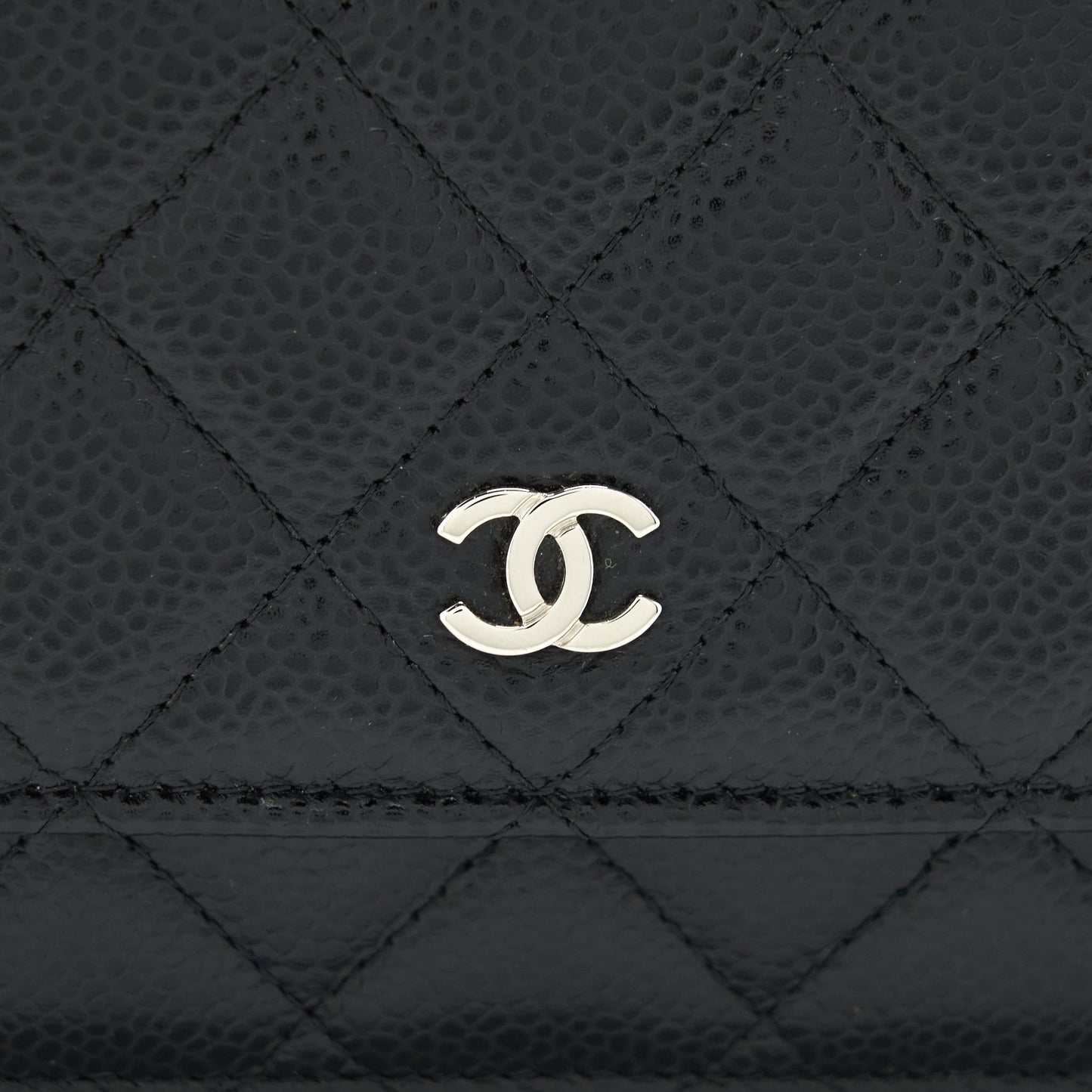 Chanel Classic Wallet On Chain Caviar Black SHW