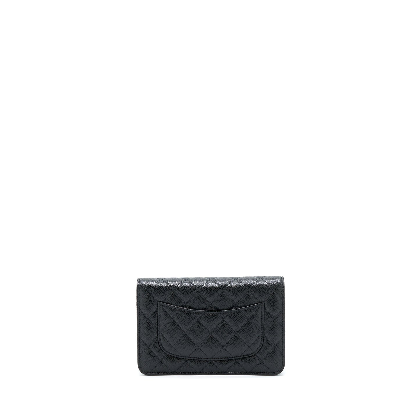 Chanel Classic Wallet On Chain Caviar Black GHW (Microchip)
