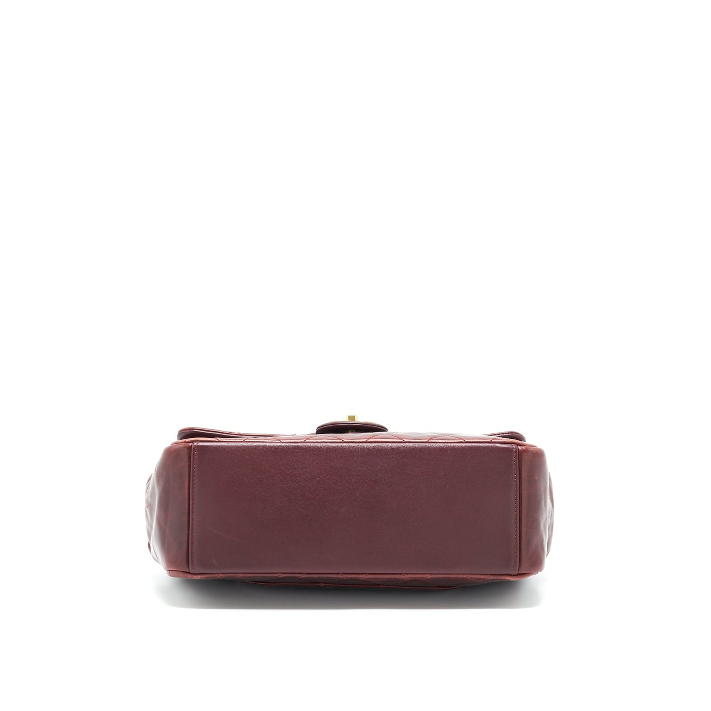 Chanel Quilted Shoulder Flap Bag Lambskin Red GHW