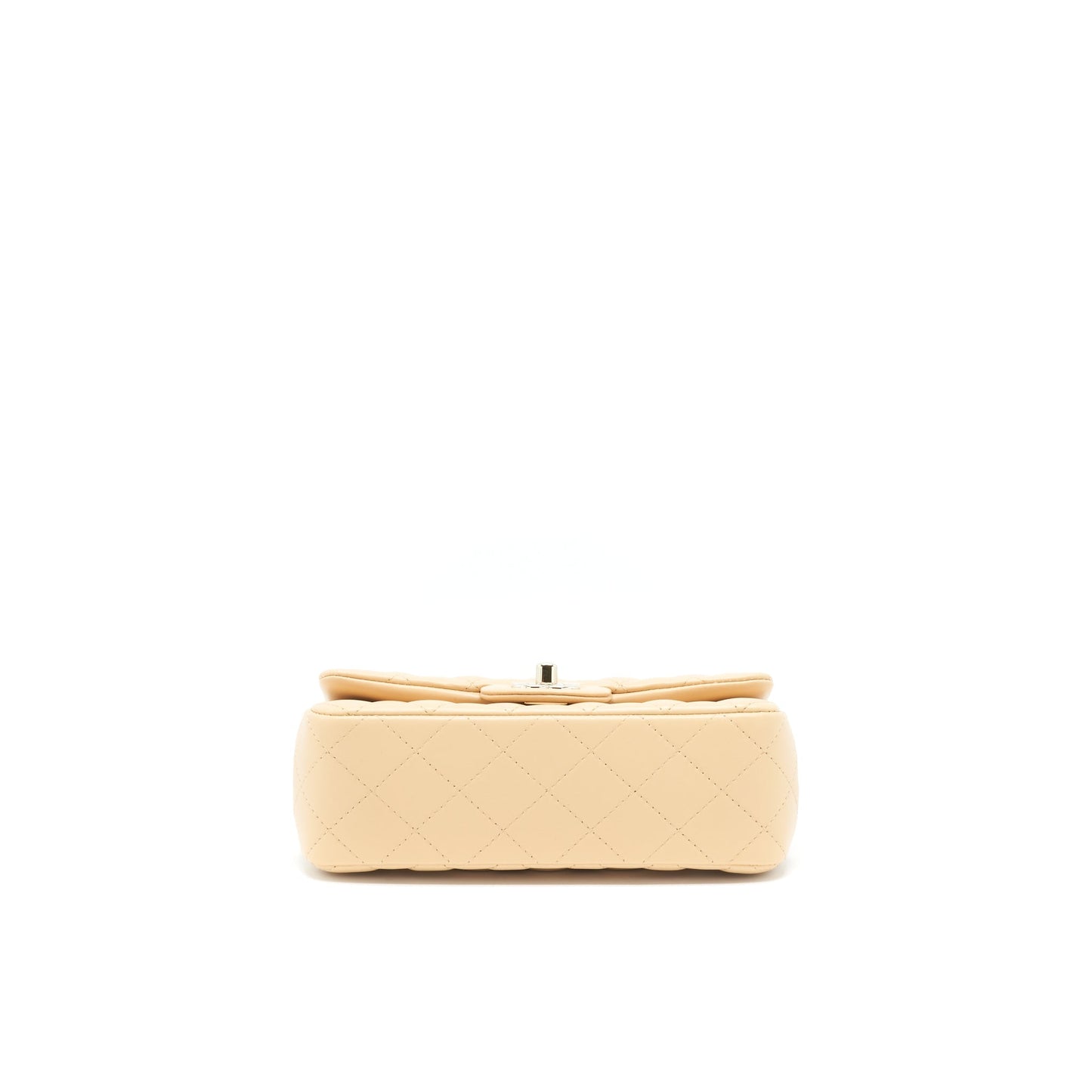 Chanel 22C Mini Rectangular Flap Bag Lambskin Beige LGHW