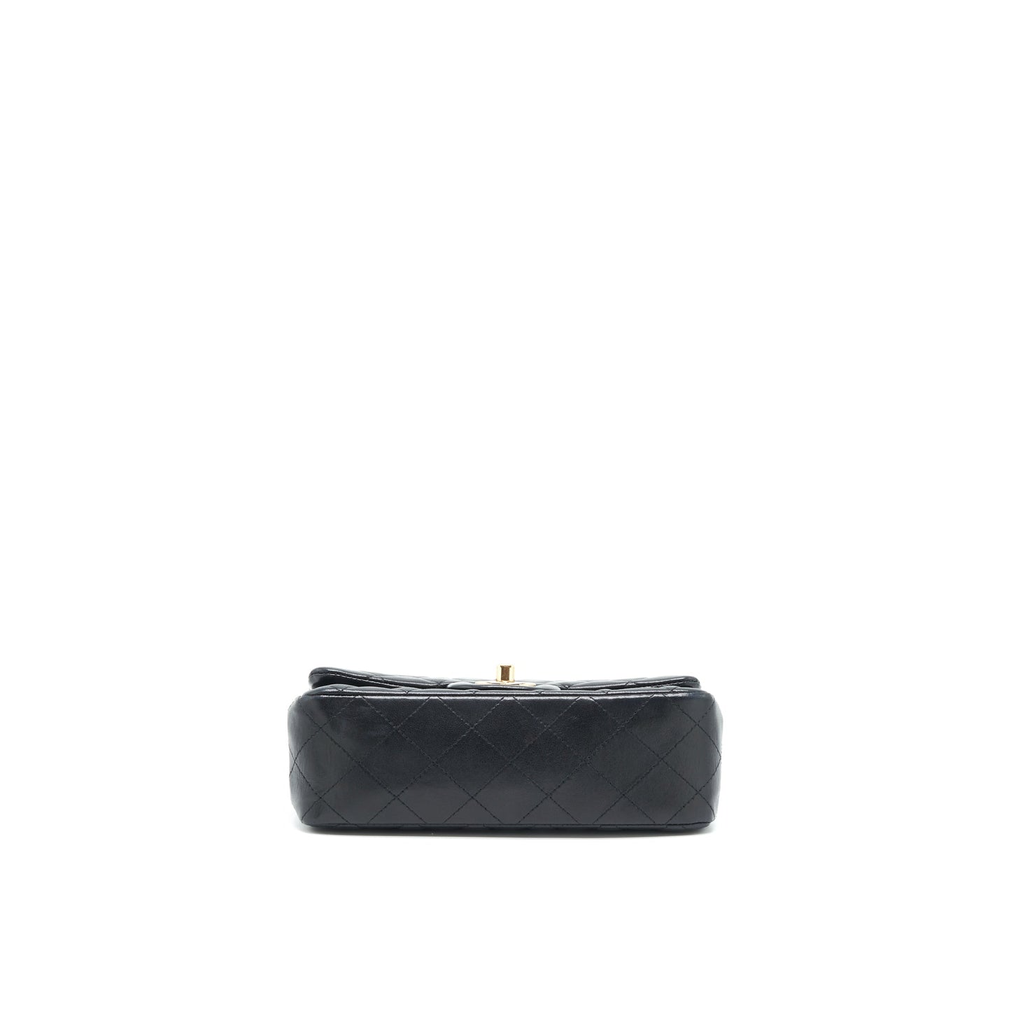 Chanel Mini Rectangular Flap Bag Lambskin Black GHW