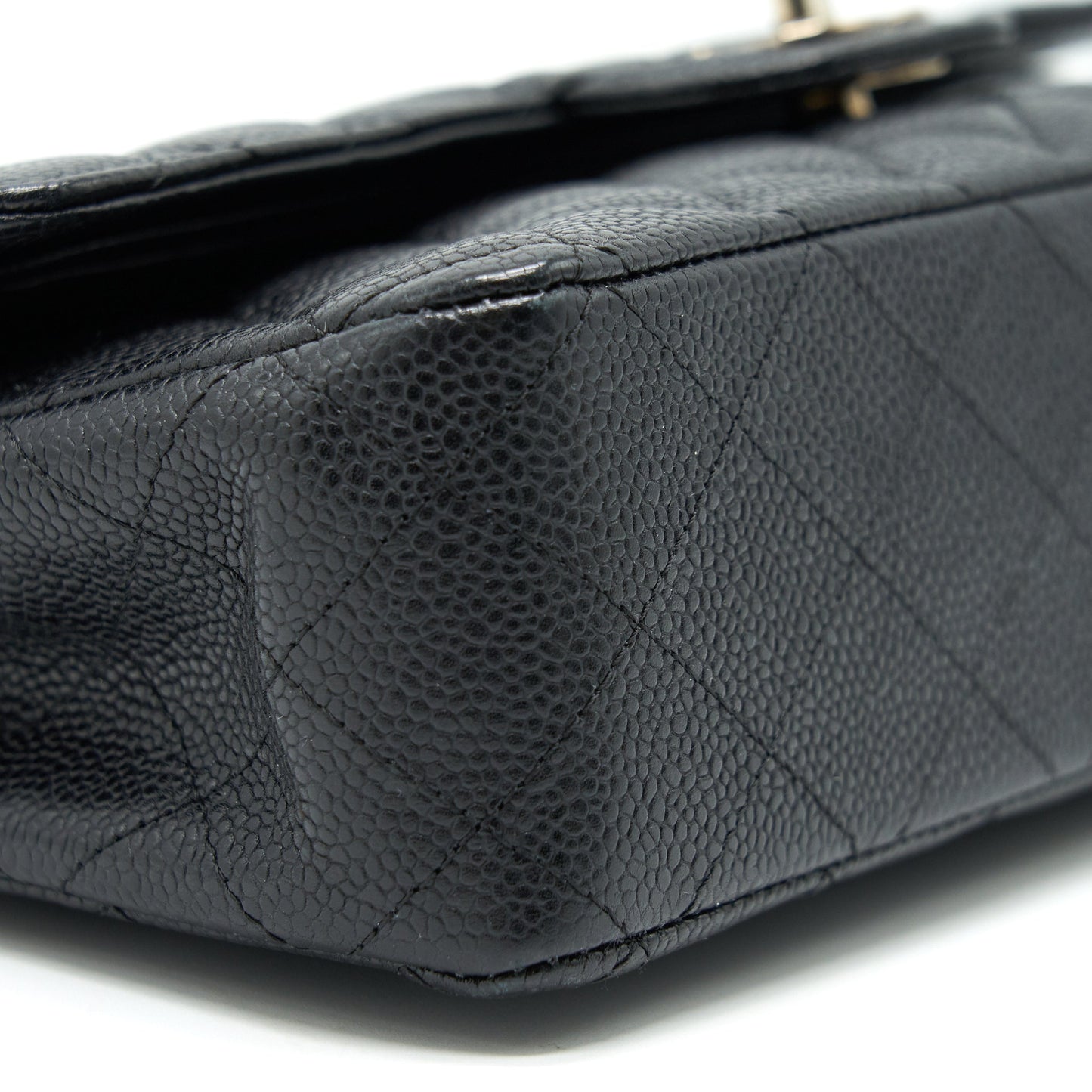 Chanel Medium Classic Double Flap Caviar Black SHW serial 12