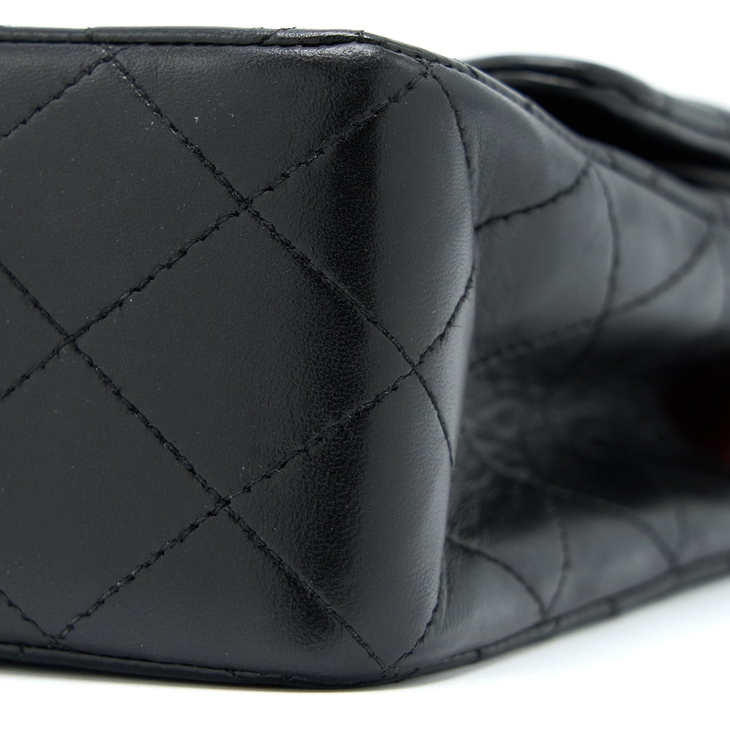 Chanel Vintage Medium Flap Bag Lambskin Black GHW