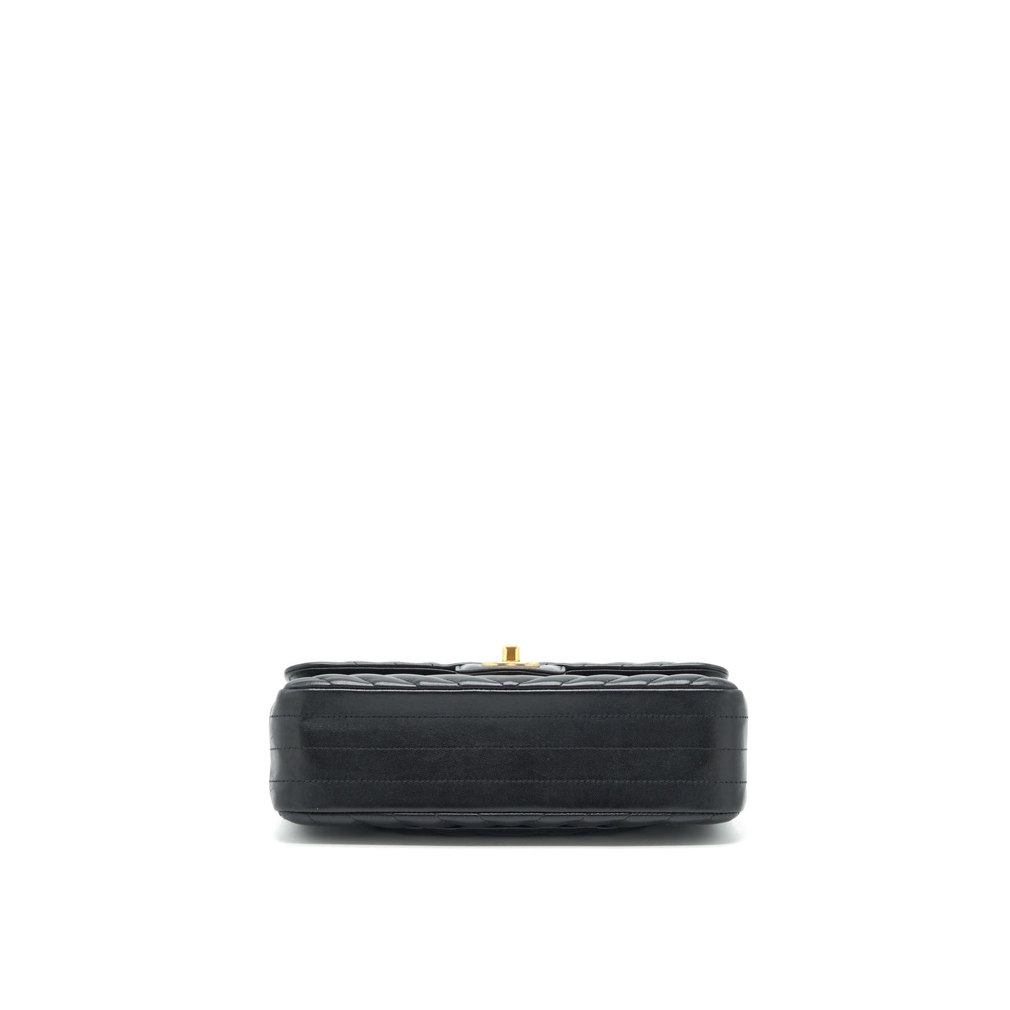 Chanel Small Classic Double Flap Bag Chevron Lambskin Black GHW
