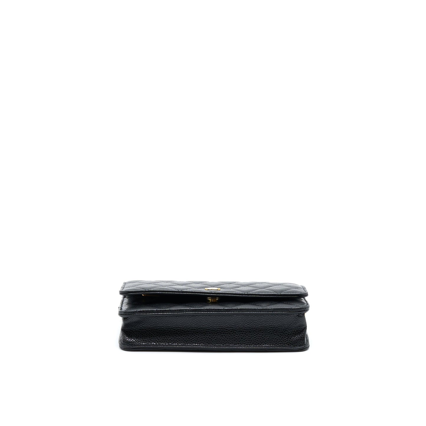 Chanel Classic Wallet On Chain Caviar Black GHW (Microchip)