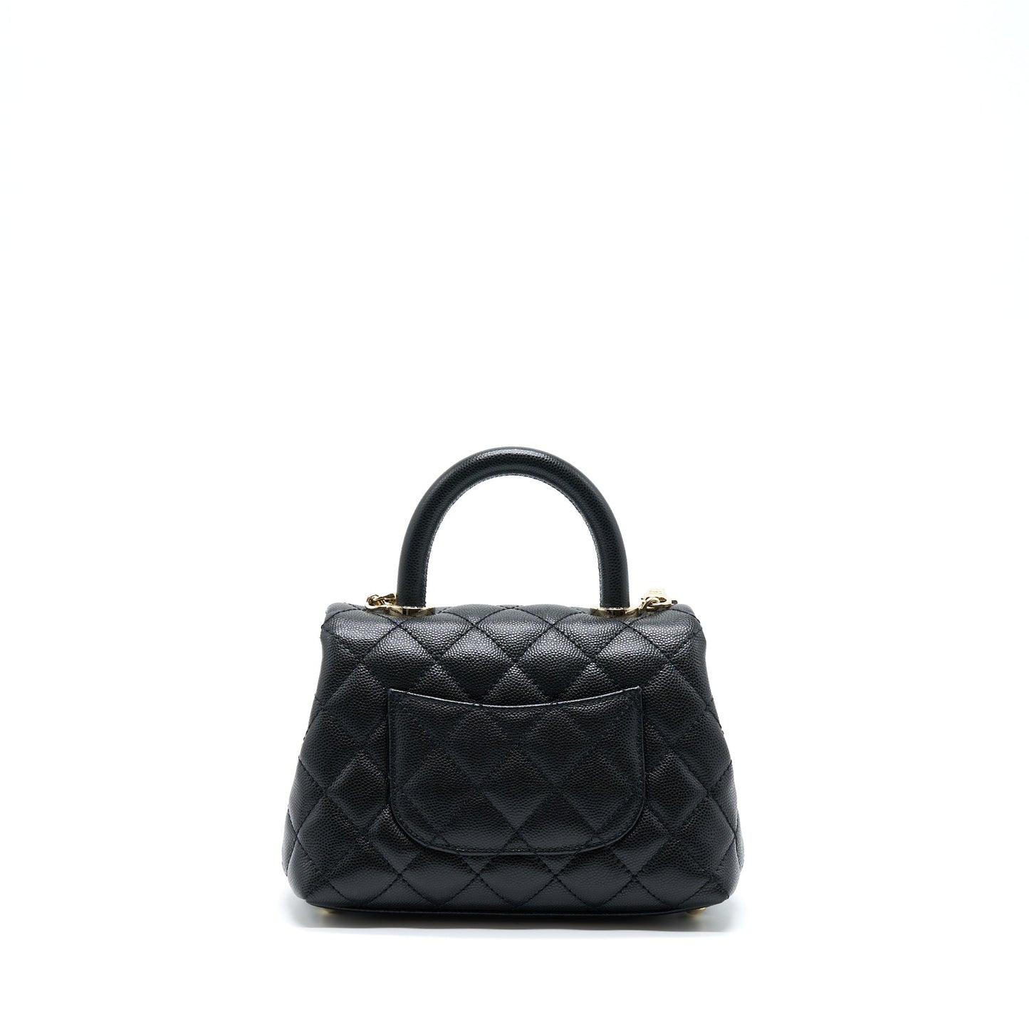 Chanel Mini Coco Handle Caviar Black LGHW