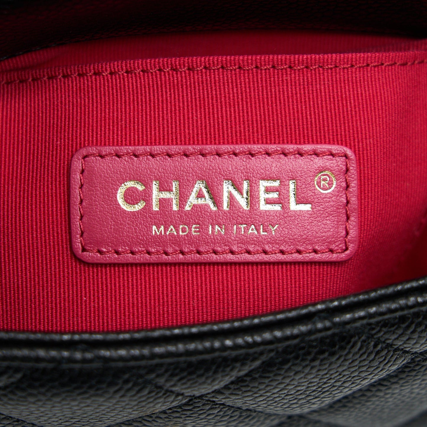 Chanel 21A Mini Square Flap Bag Caviar Black GHW