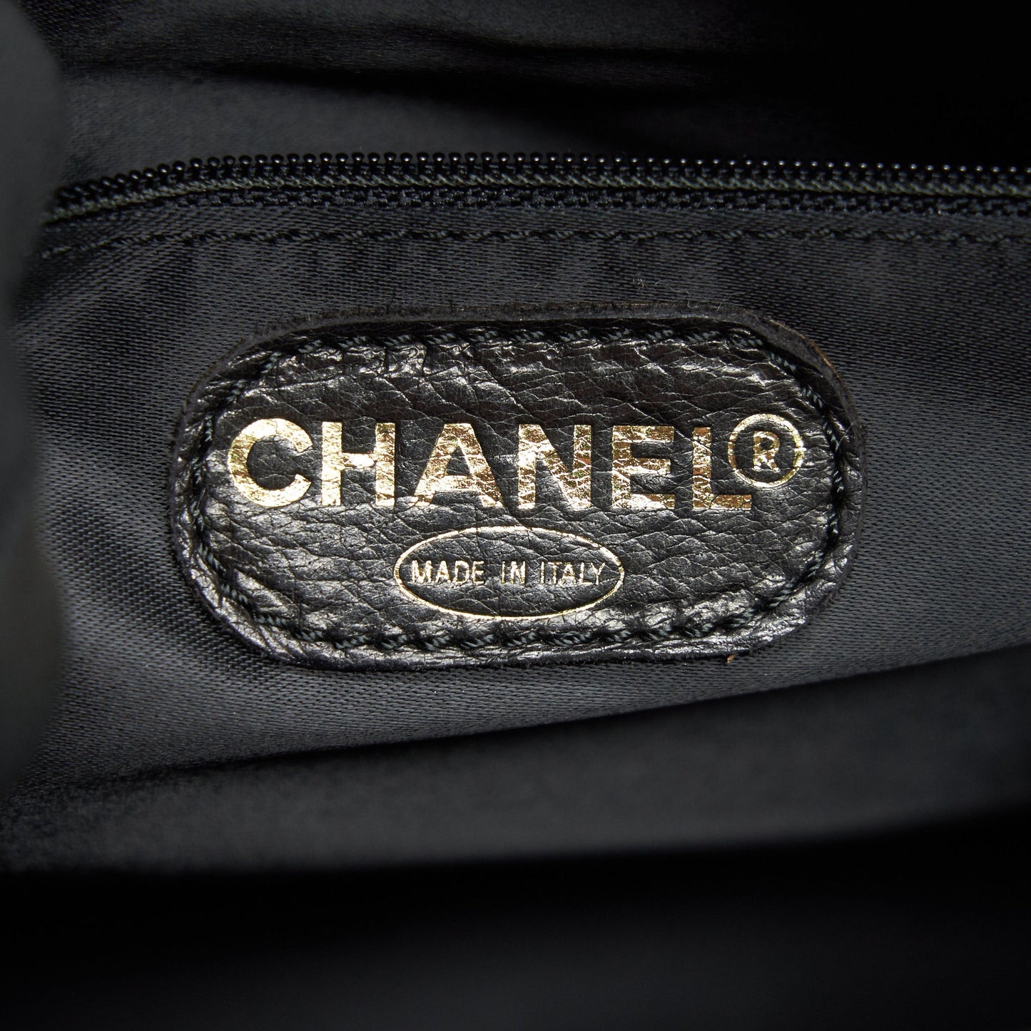Chanel Vintage 24k Gold Caviar shopping Bag with Chain