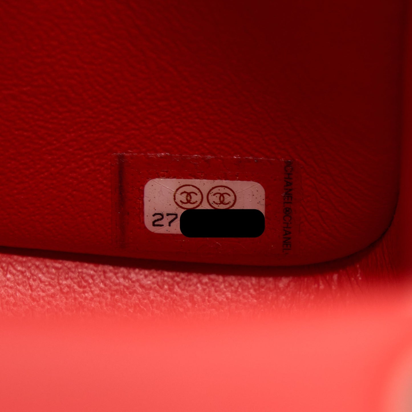 Chanel Mini Square Flap Bag Lambskin Orange Red SHW