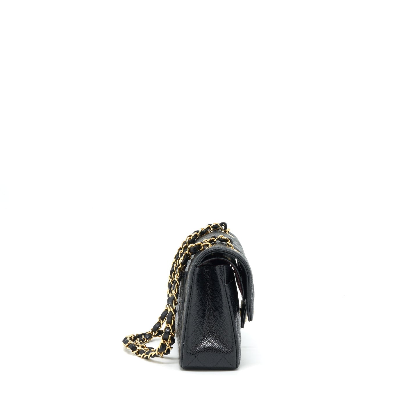 Chanel Small Classic Double Flap Bag Caviar Black GHW (Microchip)