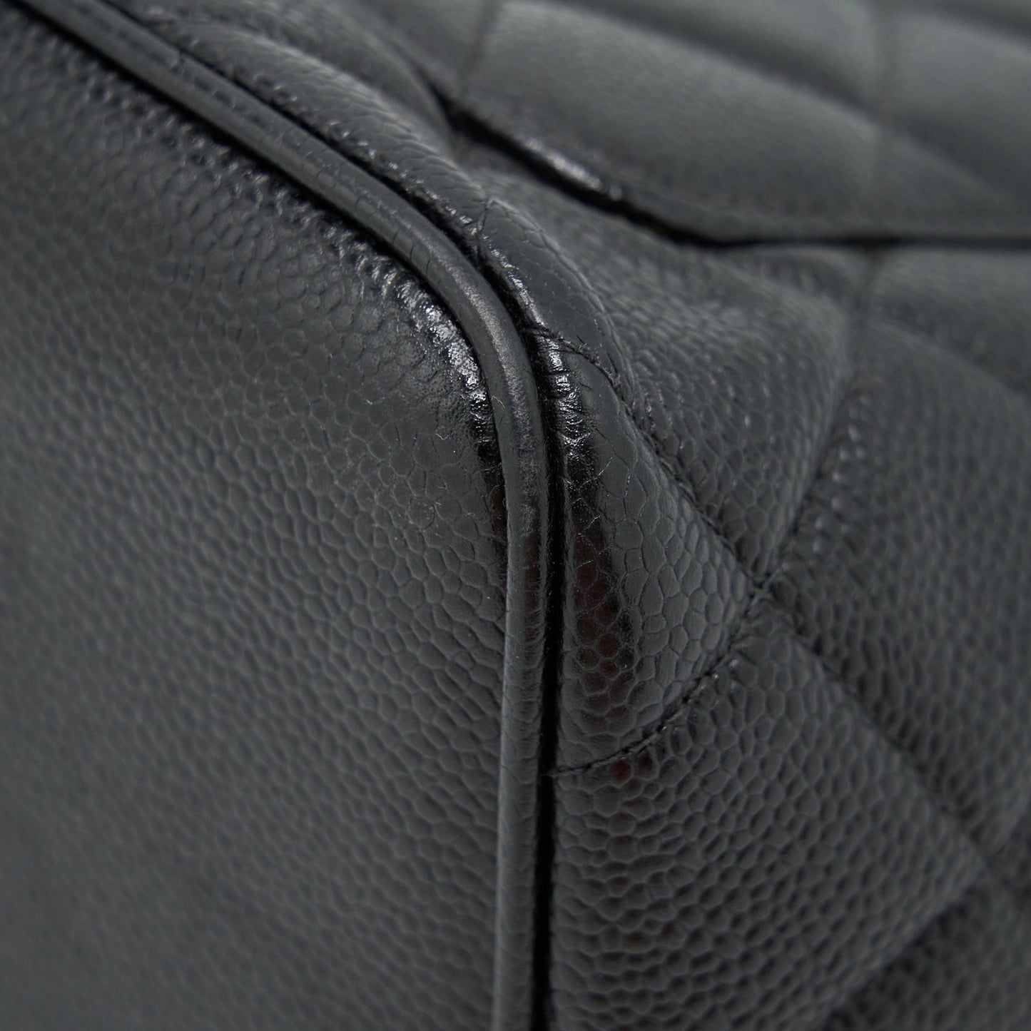 Chanel Vintag Medallion Tote Bag Caviar Black SHW