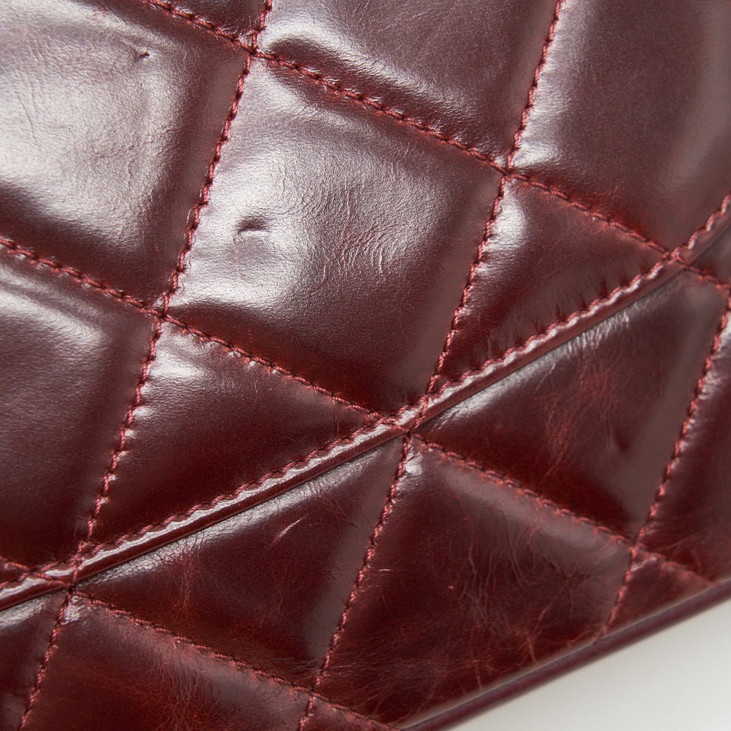 Chanel Quilted Shoulder Flap Bag Lambskin Red GHW