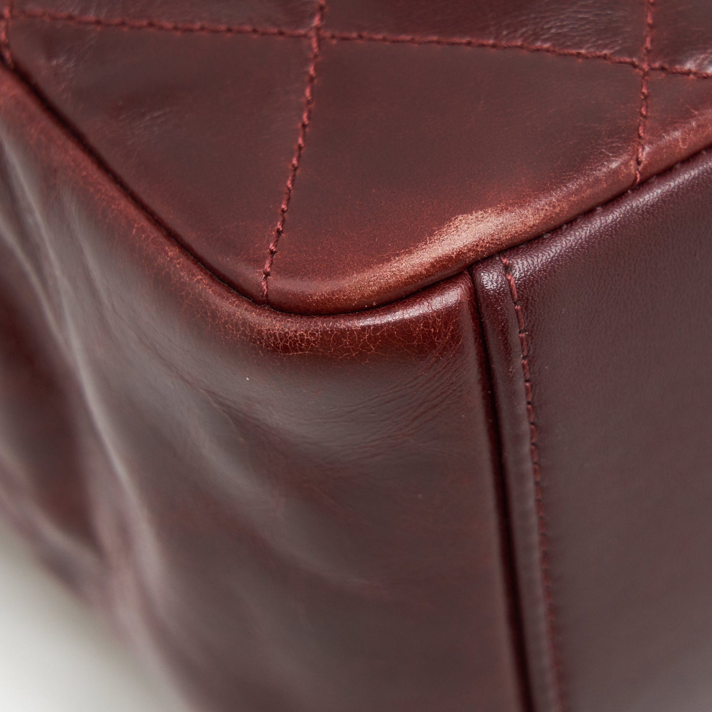 Chanel Quilted Shoulder Flap Bag Lambskin Red GHW