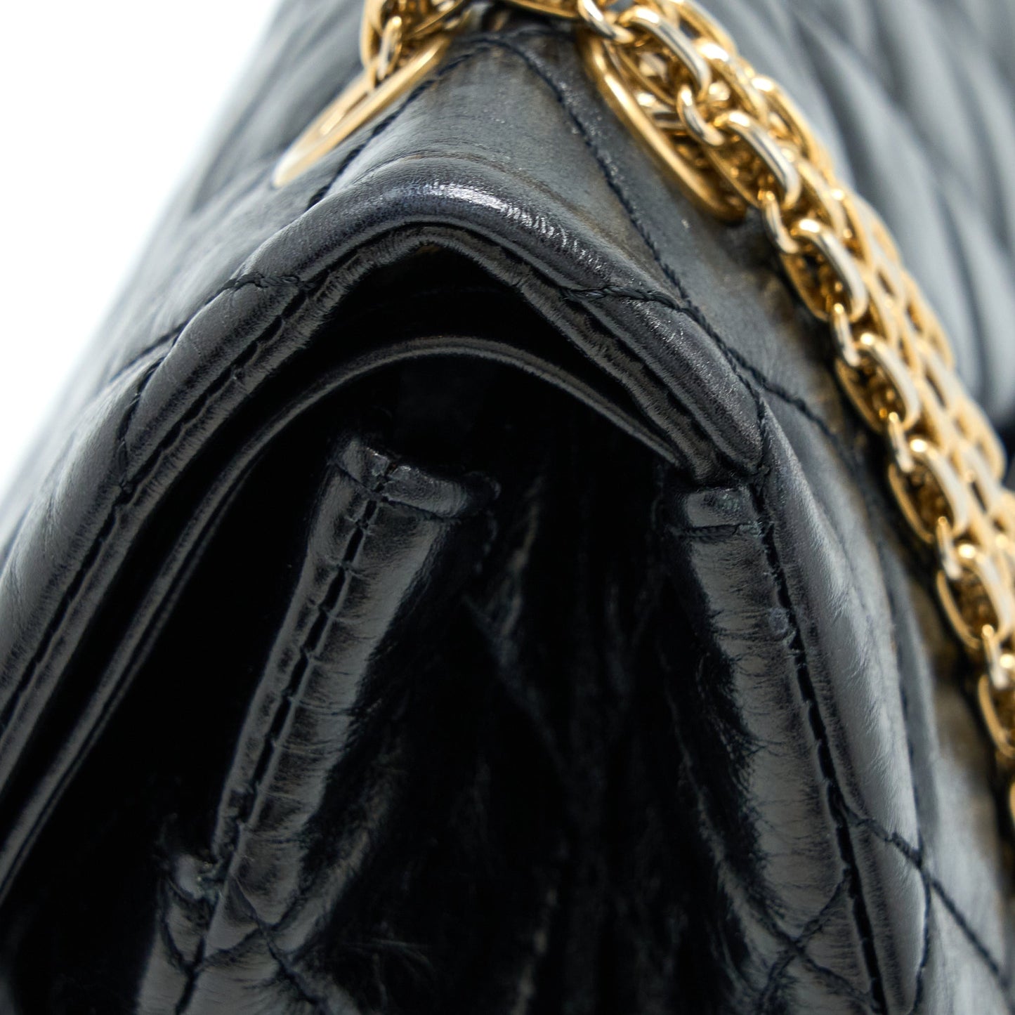 Chanel 2.55 Reissue 227 Shiny Aged Calfskin Black GHW