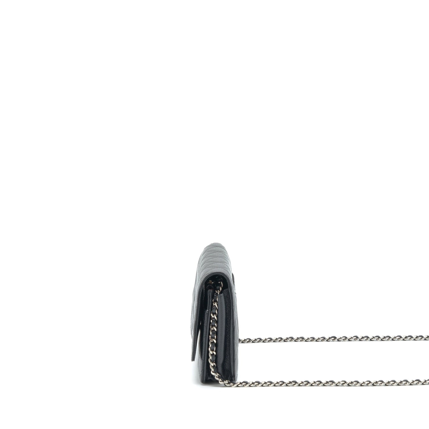 Chanel Classic Wallet On Chain Caviar Black SHW