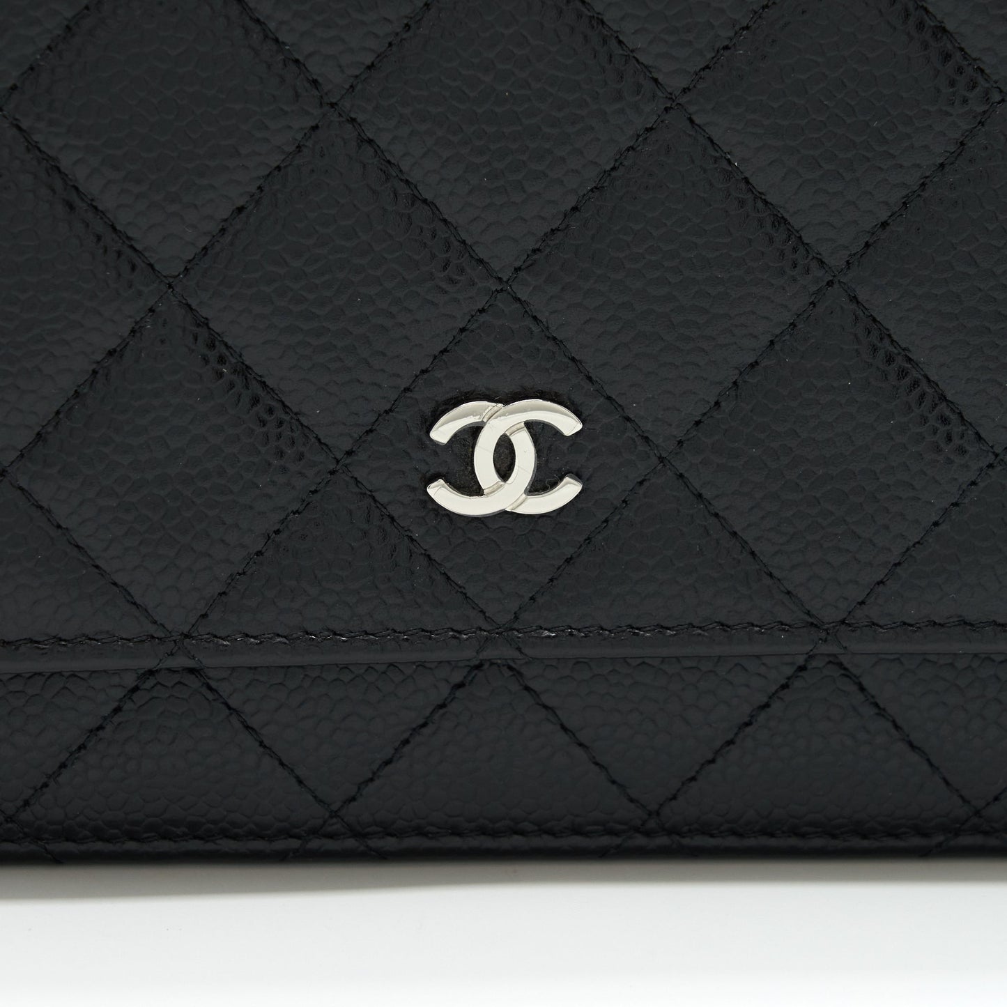 Chanel Classic Wallet On Chain Caviar Black SHW