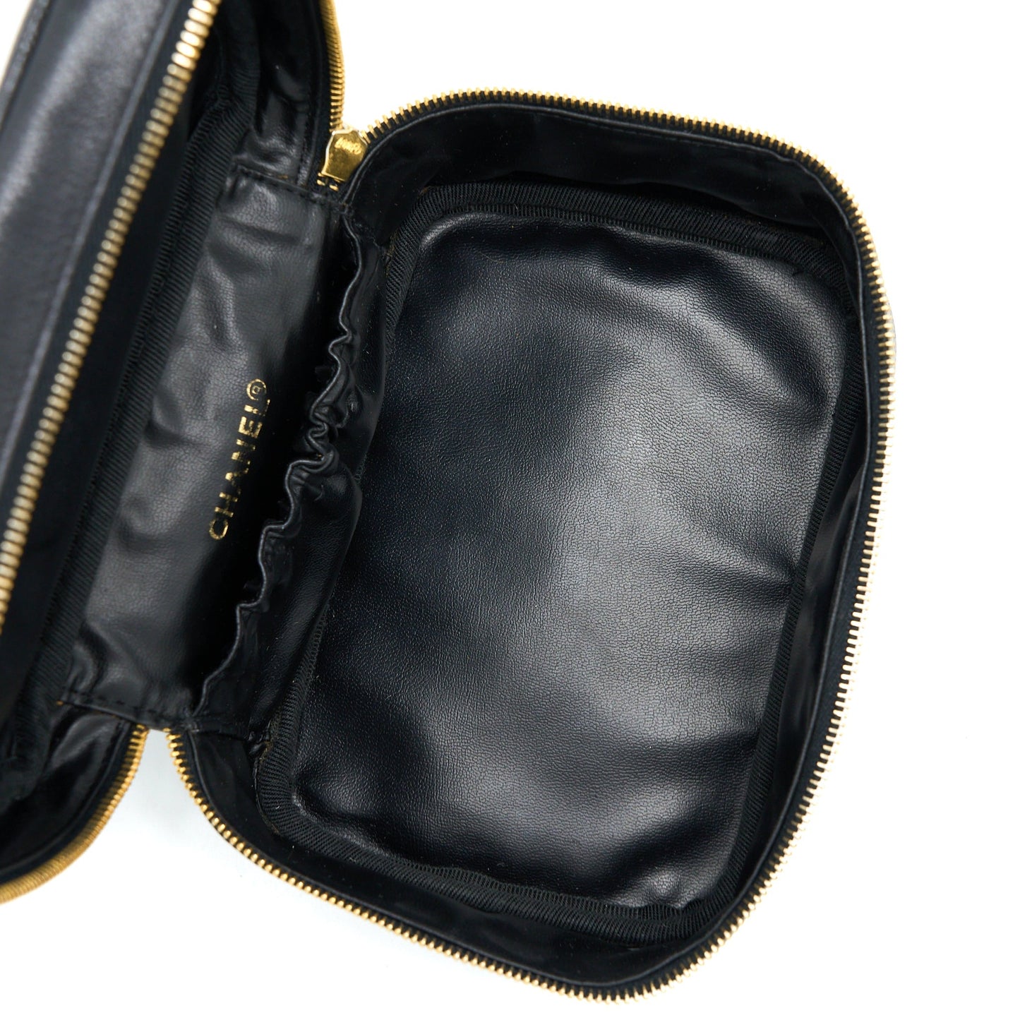 Chanel Vintage Vanity Case Caviar Black GHW