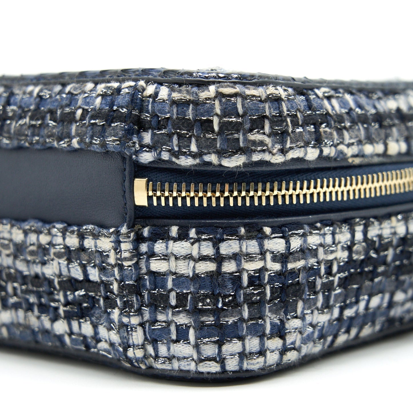 Chanel tweed and Python Small Vanity Case