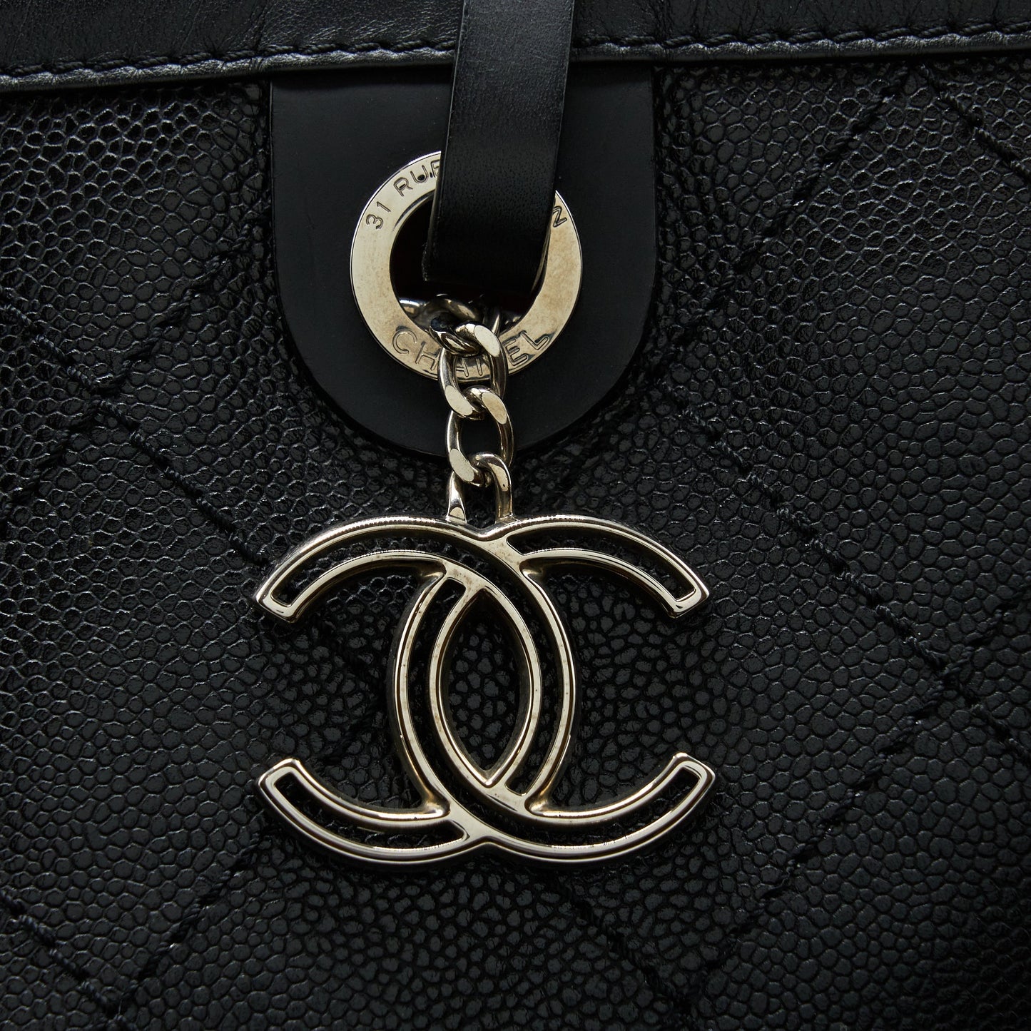 Chanel Tote Bag Caviar Black SHW