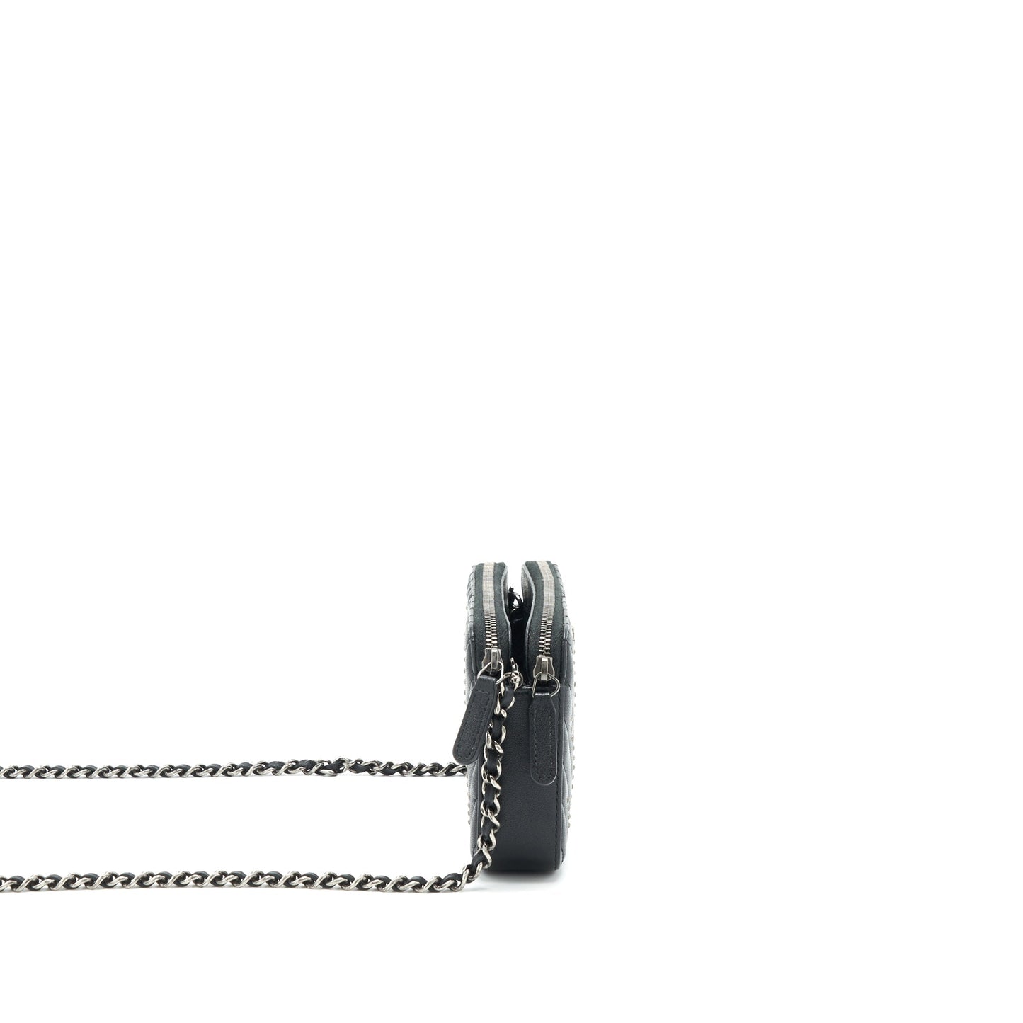 Chanel Reissue Wallet On Chain Calfskin Black Ruthenium Hardware