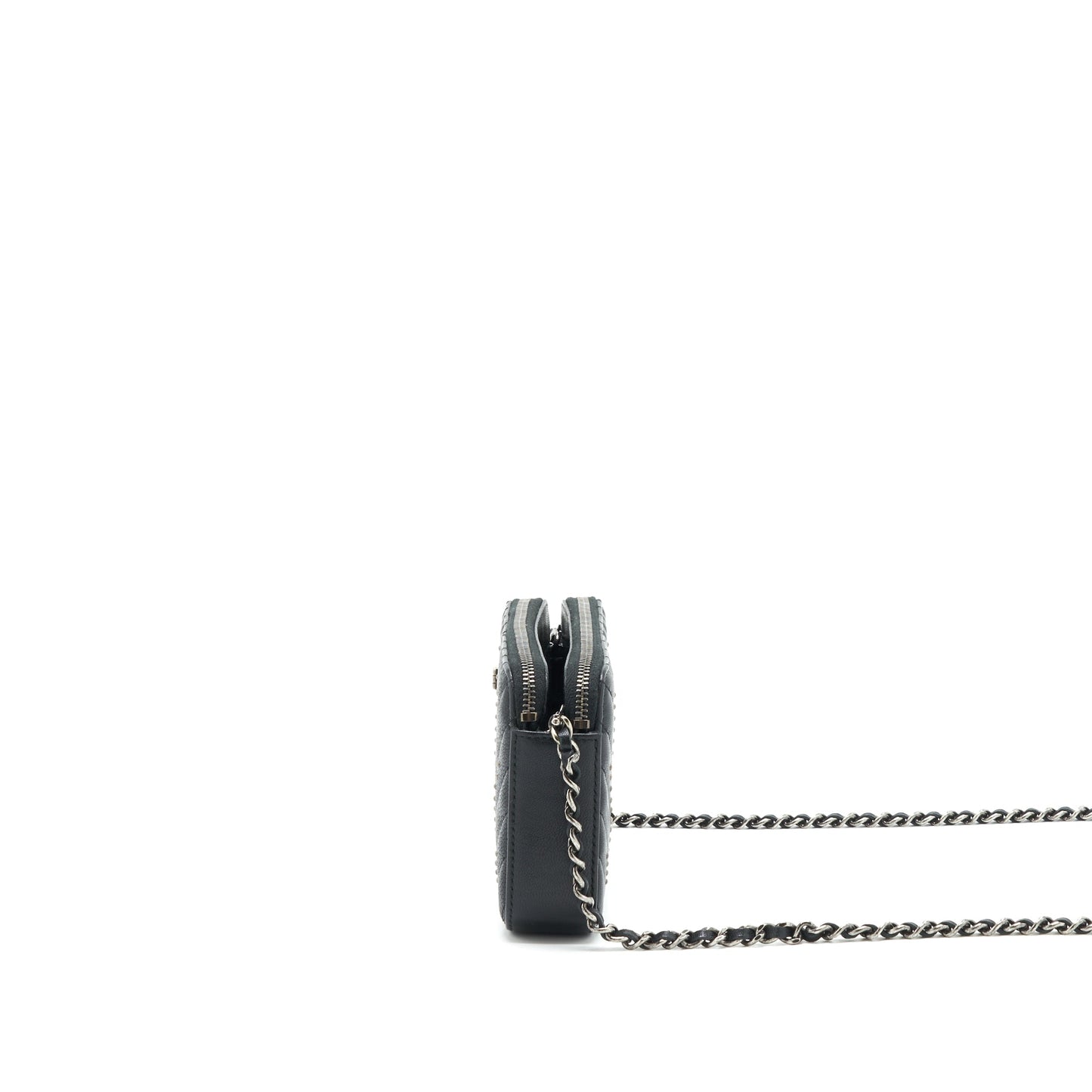 Chanel Reissue Wallet On Chain Calfskin Black Ruthenium Hardware