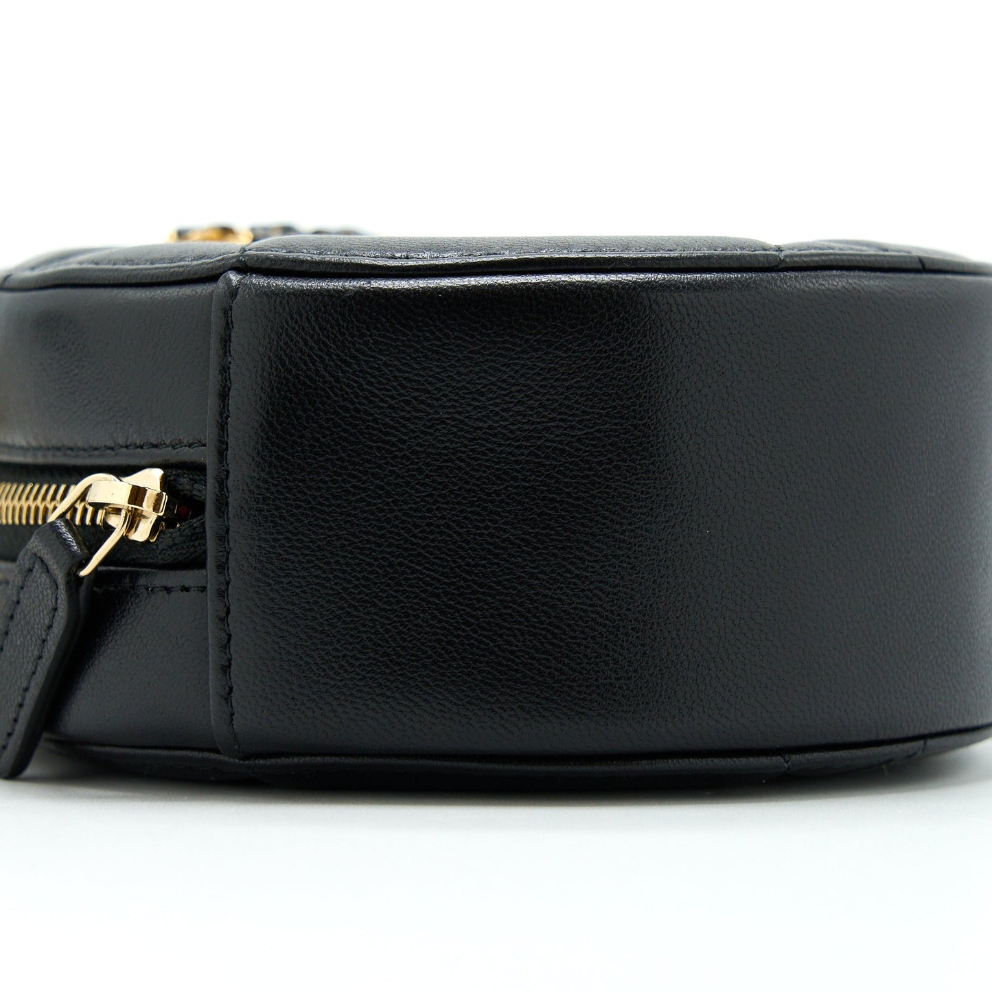 Chanel 19 Round Clutch With Chain Lambskin Gold/Silver Hardware