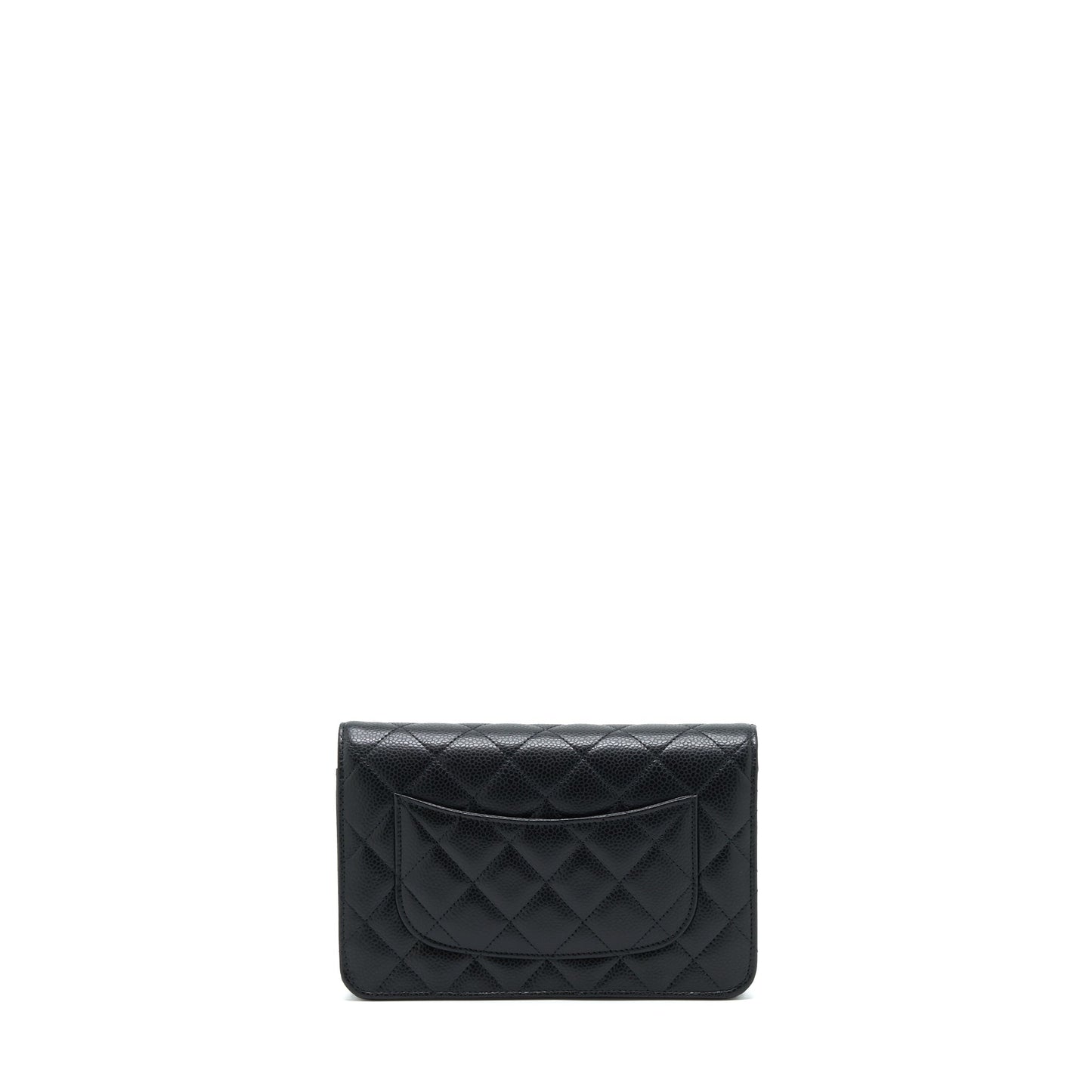 Chanel Classic Wallet On Chain Caviar Black SHW (Microchip)