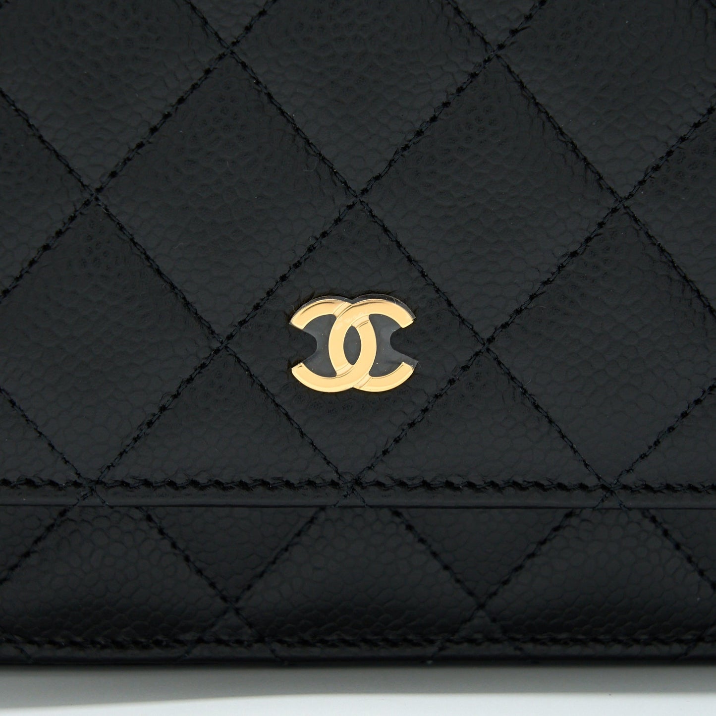 Chanel Classic Wallet On Chain Caviar Black GHW (Microchip)