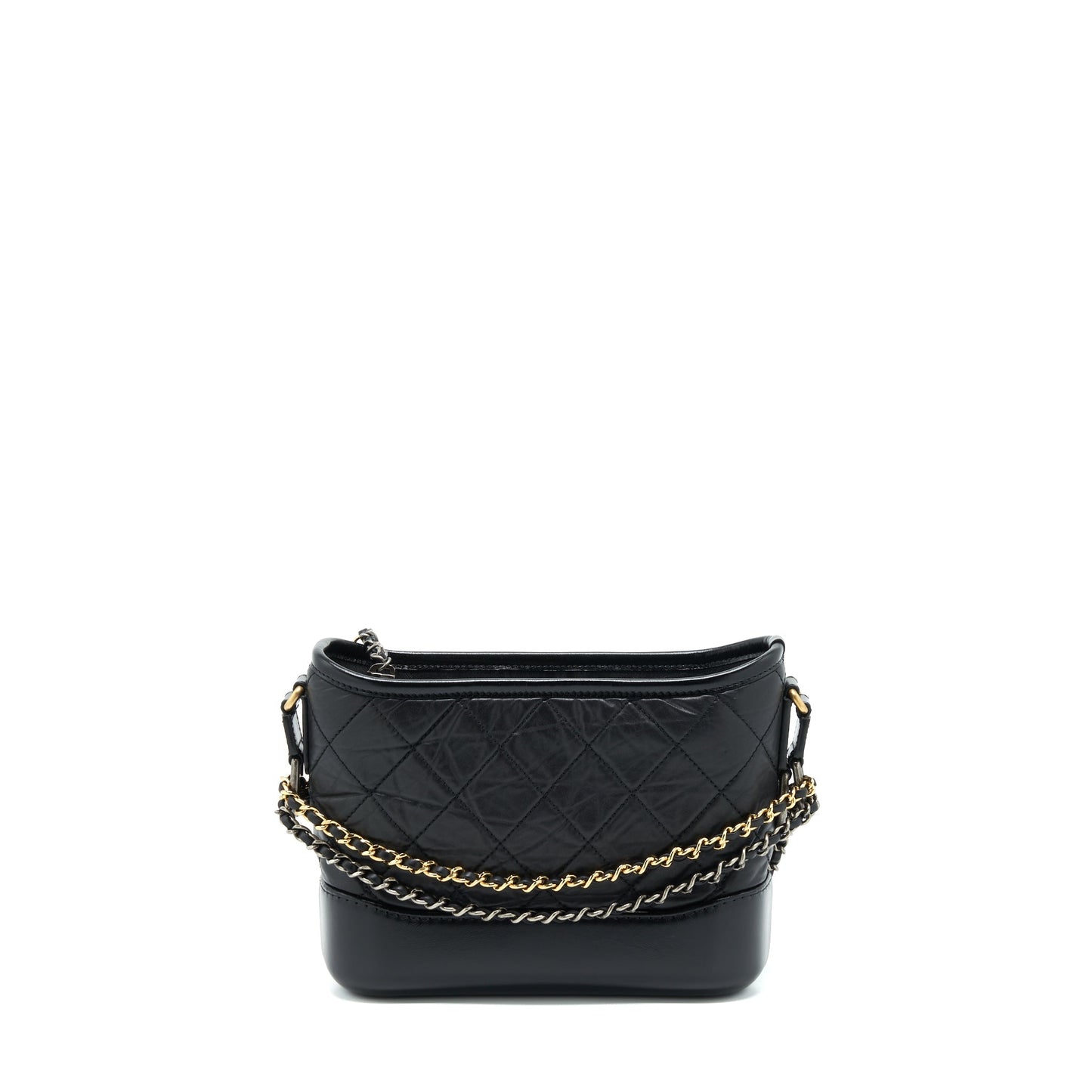 Chanel Small Gabrielle Hobo Bag Calfskin Black With Multicolour Hardware