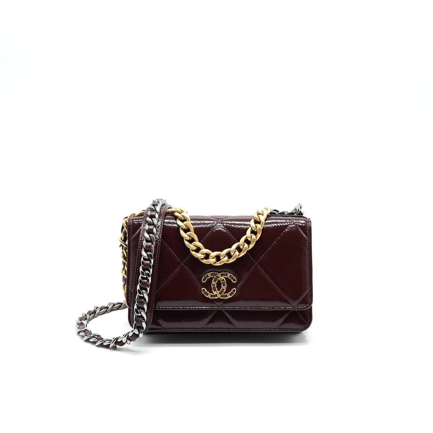Chanel 19 Wallet On Chain Burgundy