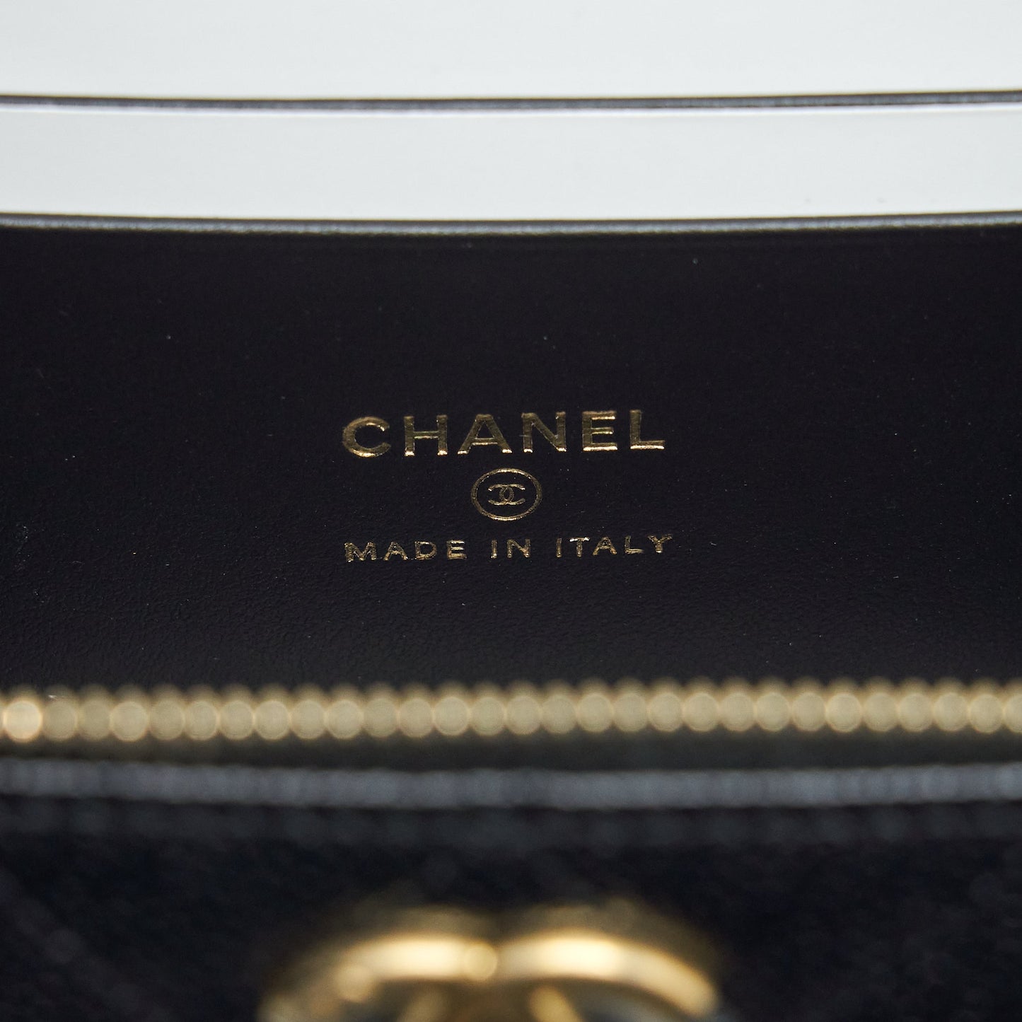 Chanel 22S Letter Top Handle Long Vanity Caviar Black GHW