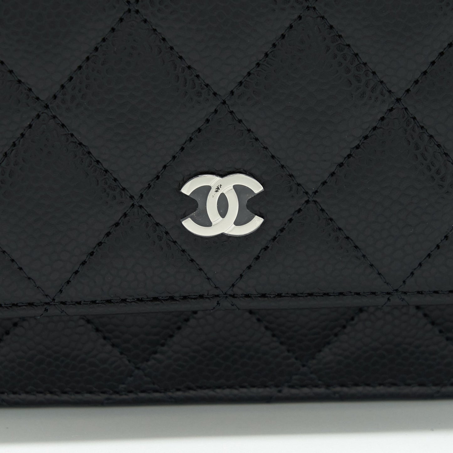 Chanel Classic Wallet On Chain Caviar Black SHW (Microchip)