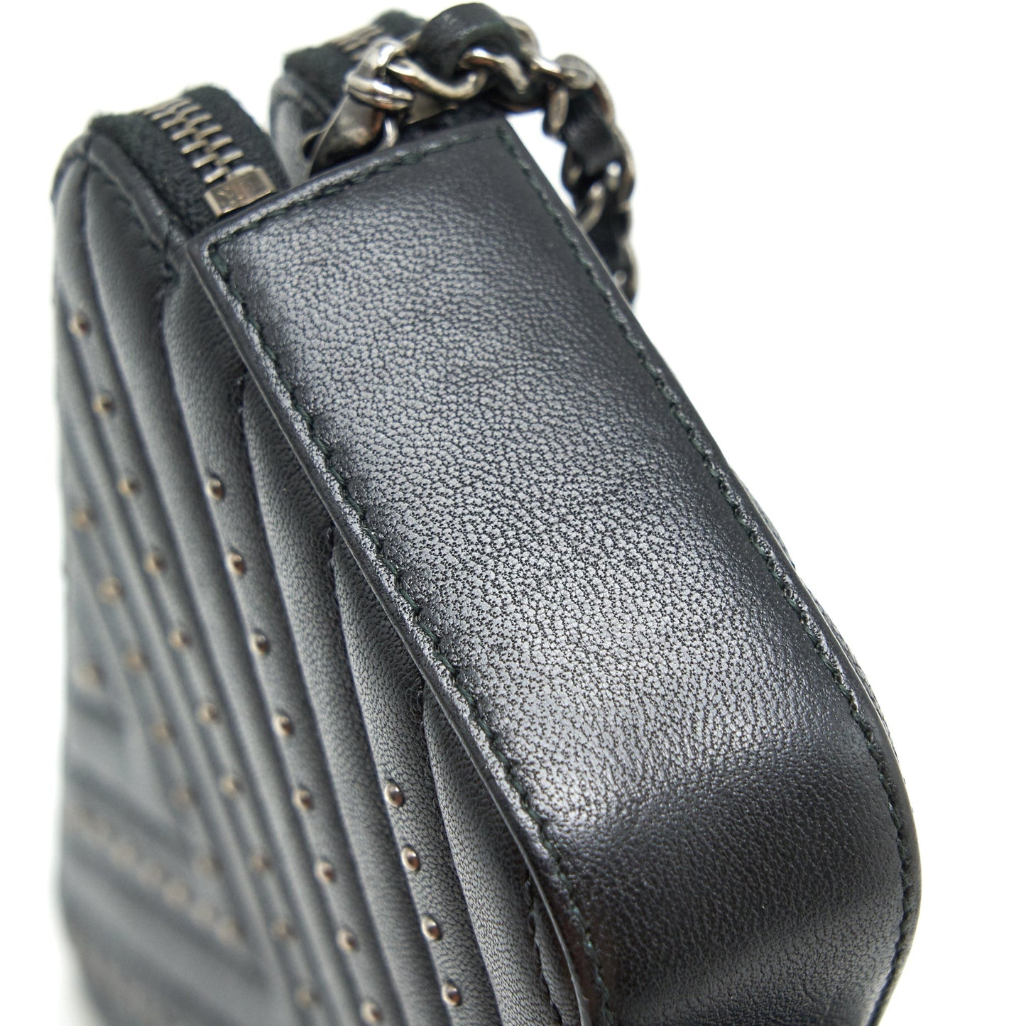 Chanel Reissue Wallet On Chain Calfskin Black Ruthenium Hardware