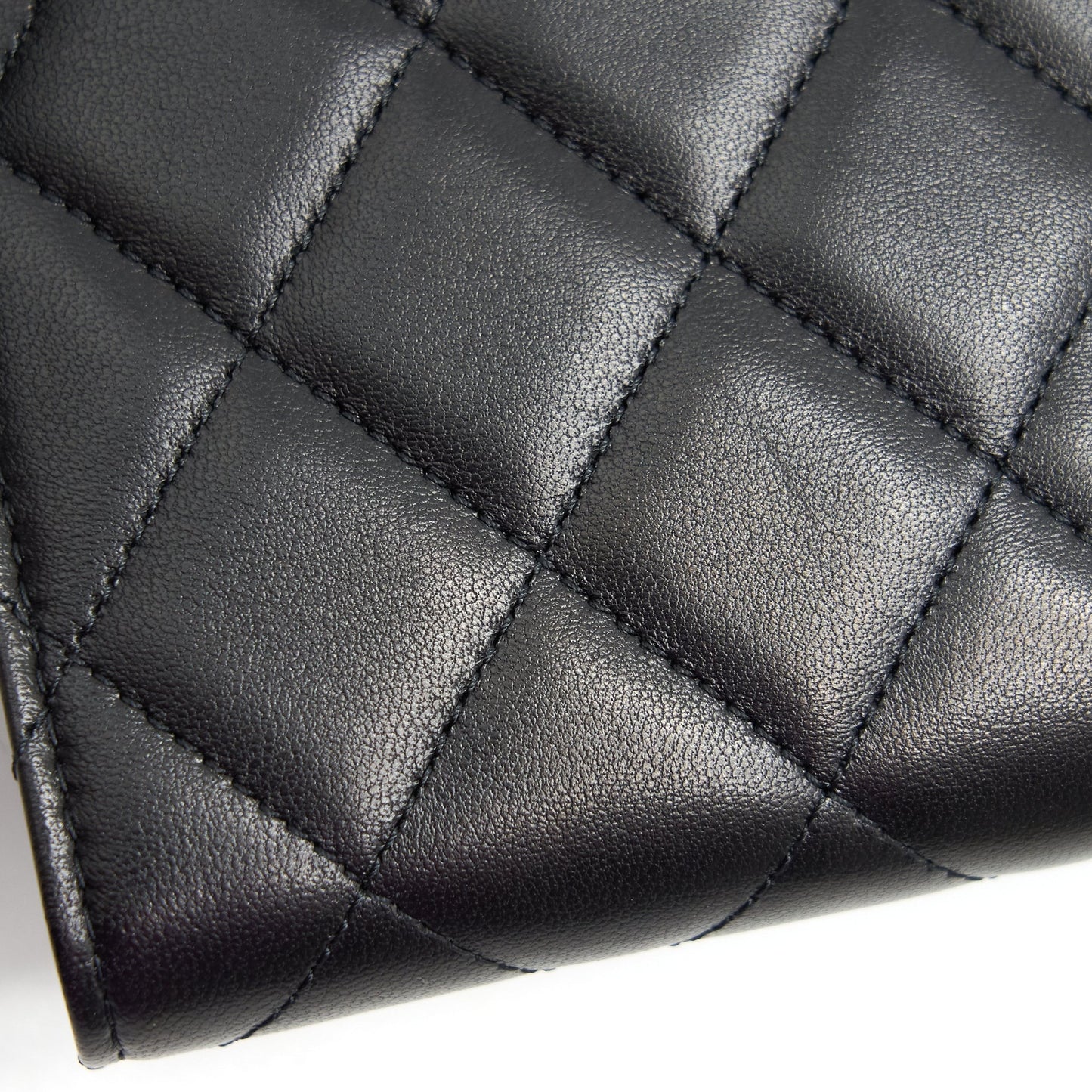 Chanel Classic Flap Wallet Lambskin Black SHW