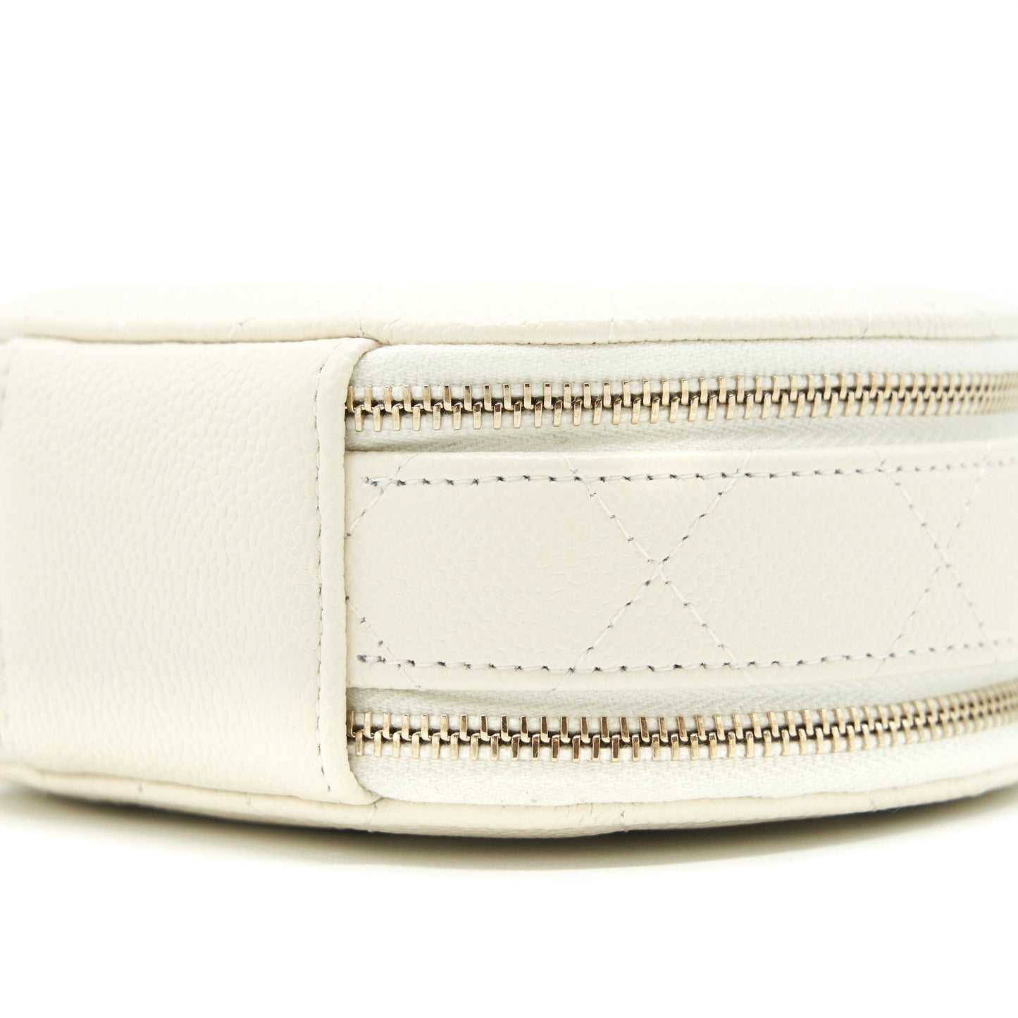 Chanel clutch with chain Caviar white LGHW