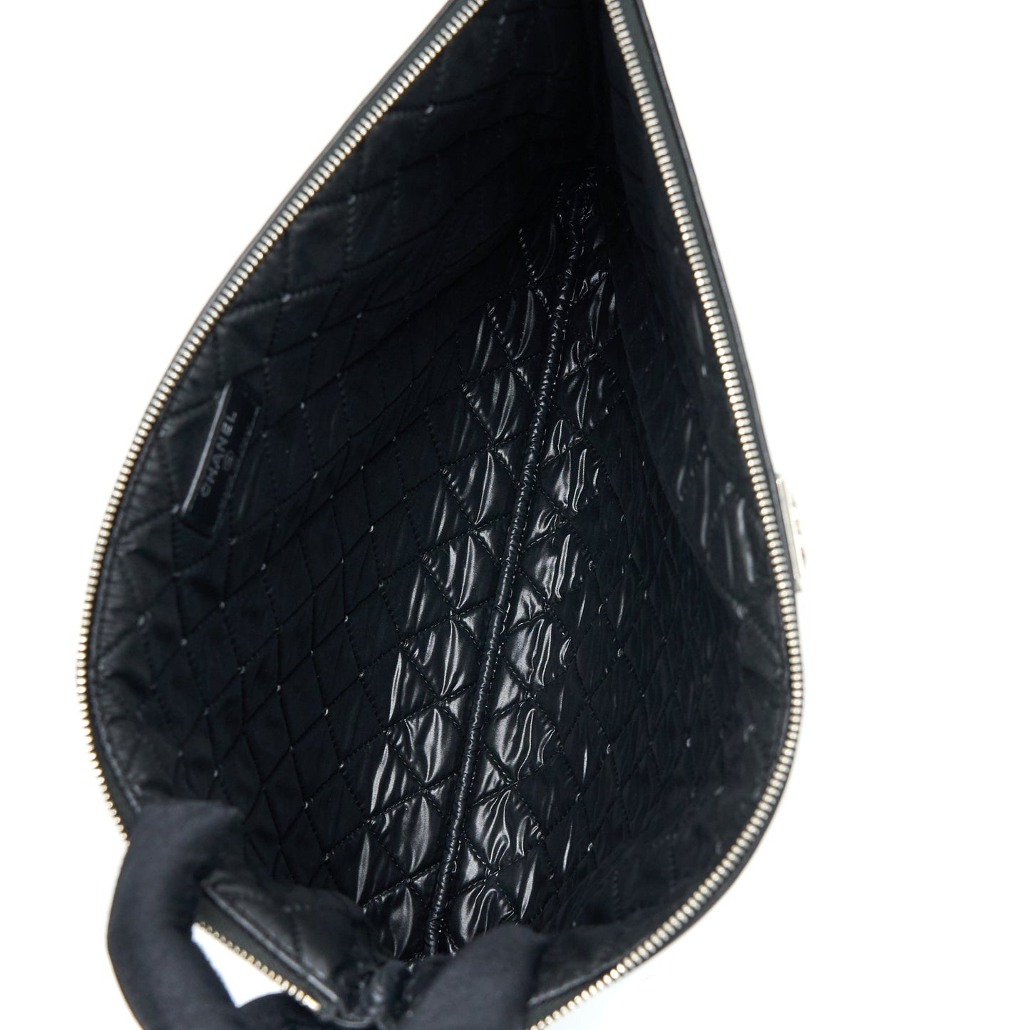 Chanel Boy Clutch Lambskin Black SHW