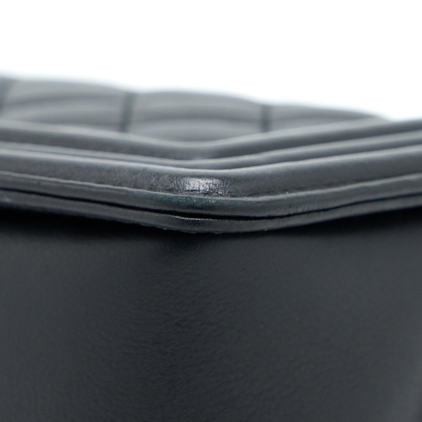 Chanel Small Boy Bag Calfskin Black With Ruthenium Hardware