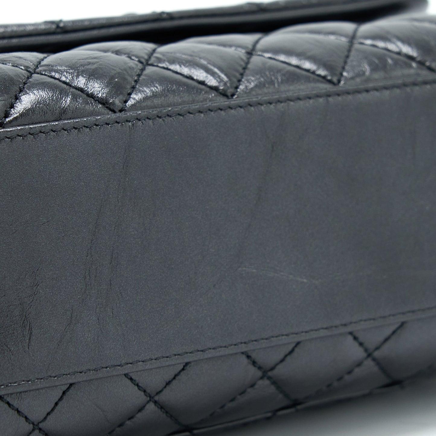 Chanel Small Coco Handle Aged Calfskin So Black With Black Hardware