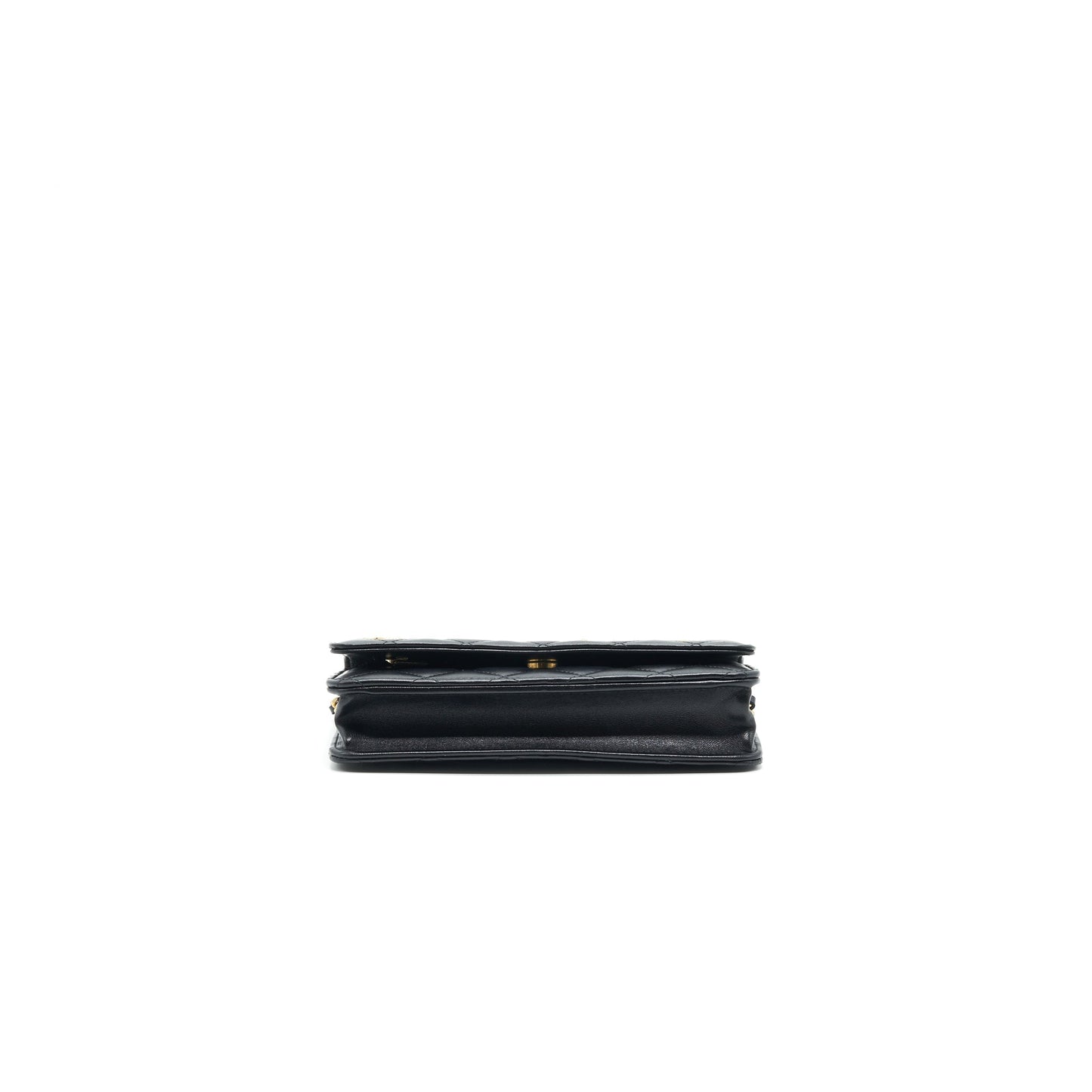 Chanel 2021 Seasonal Wallet on Chain black GHW