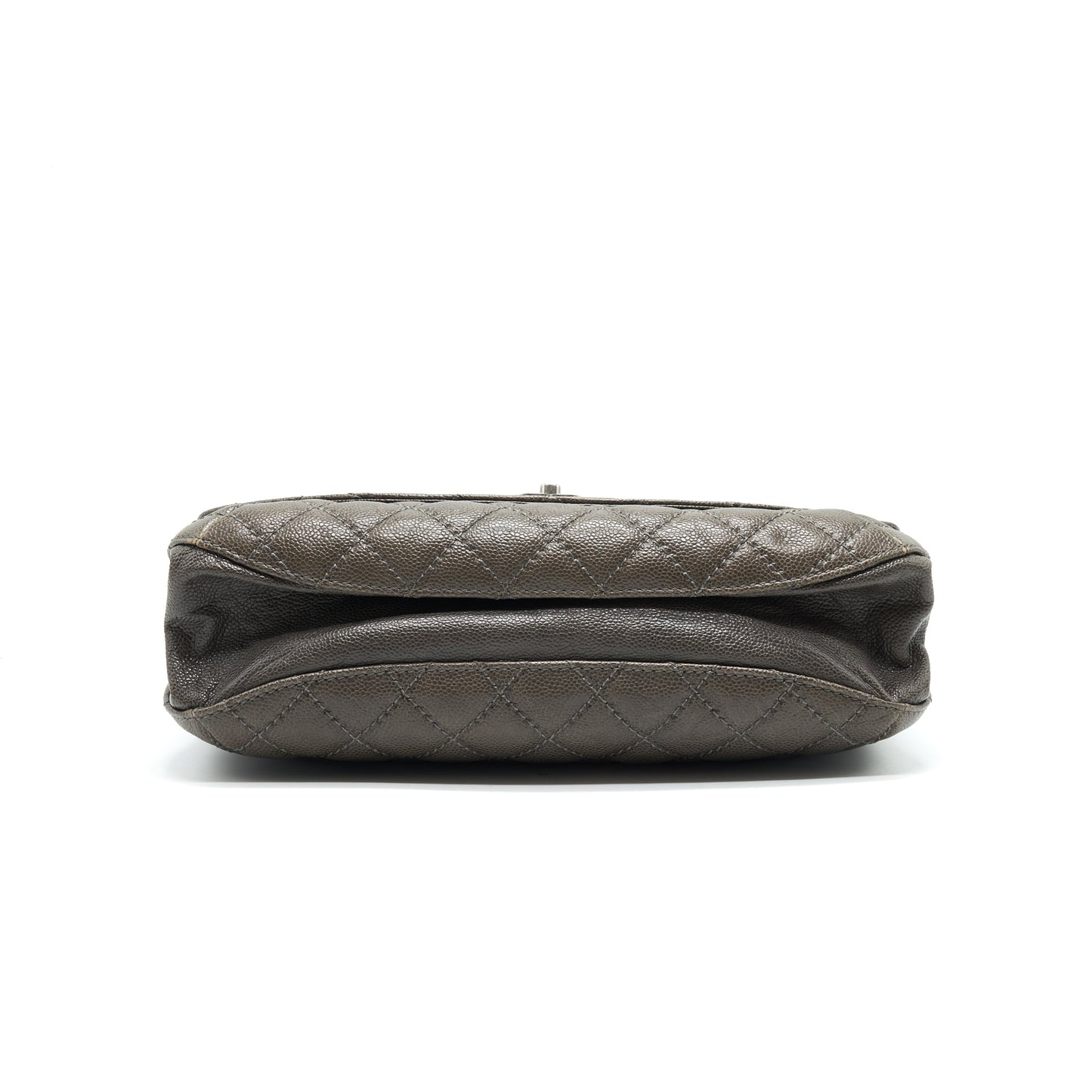 Chanel Seasonal Jumbo Caviar Flap Bag Grey with Ruthenium Hardware