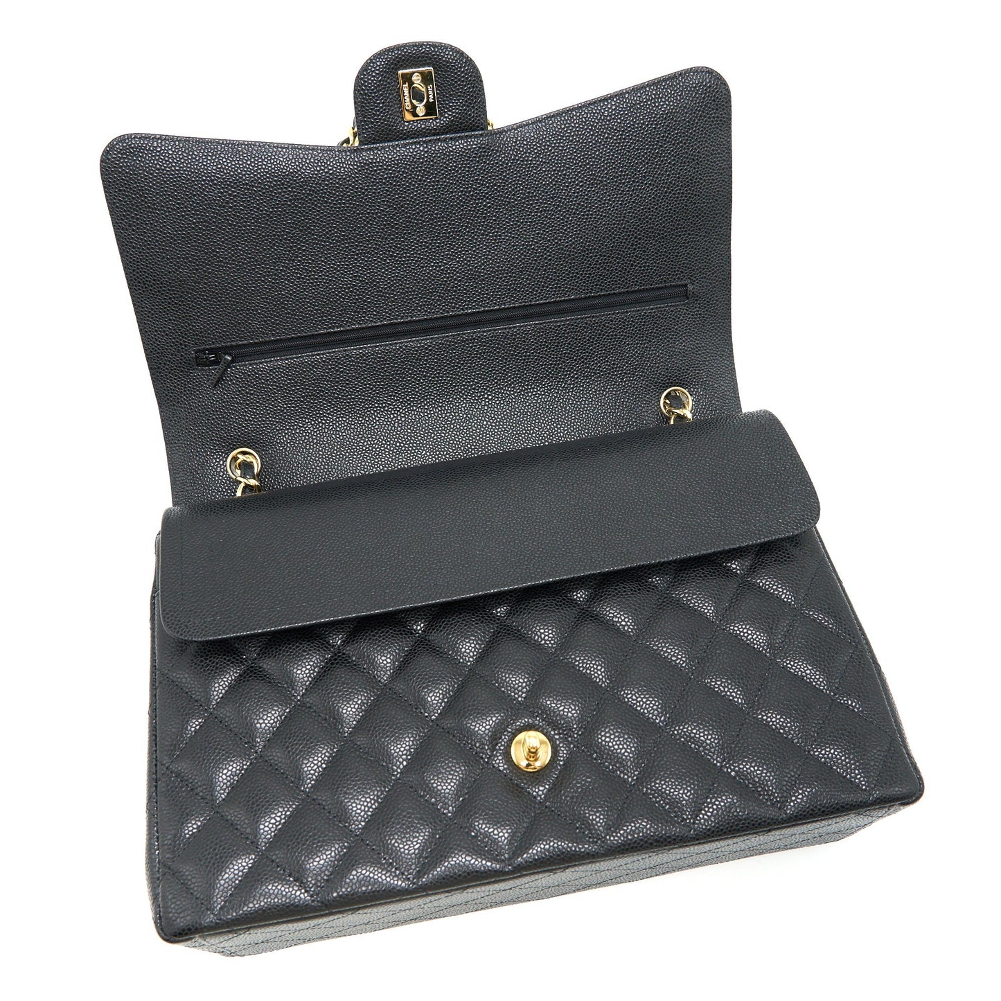 Chanel Maxi Classic double Flap Black Caviar GHW