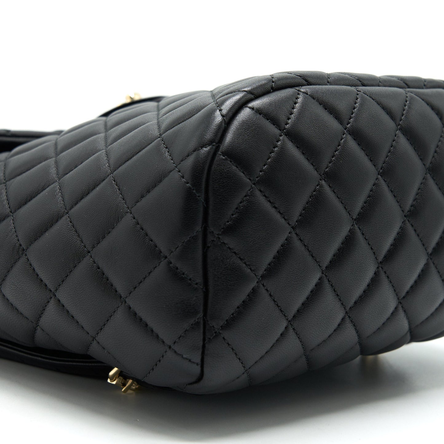 CHANEL QUILTED LAMBSKIN URBAN SPIRIT BACKPACK BLACK GHW