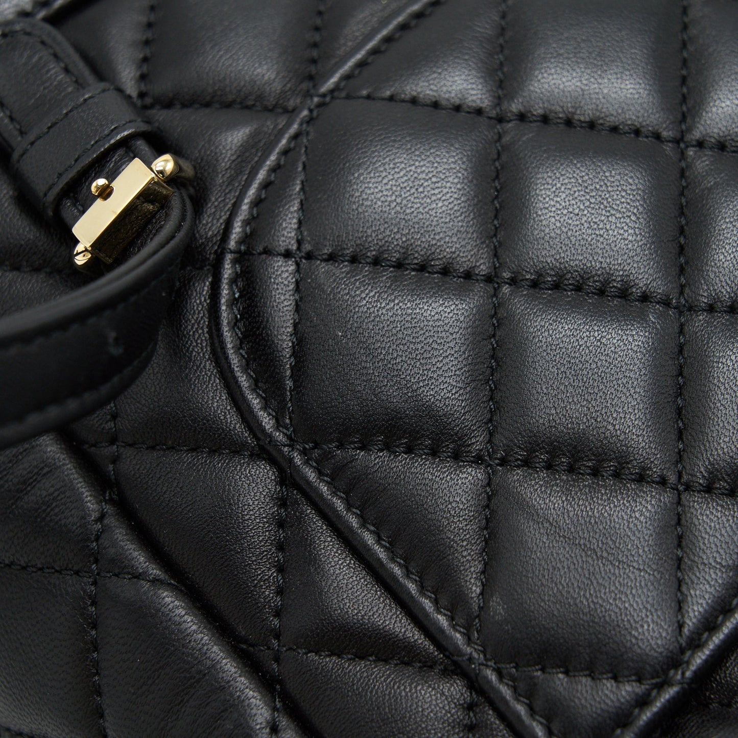 CHANEL QUILTED LAMBSKIN URBAN SPIRIT BACKPACK BLACK GHW