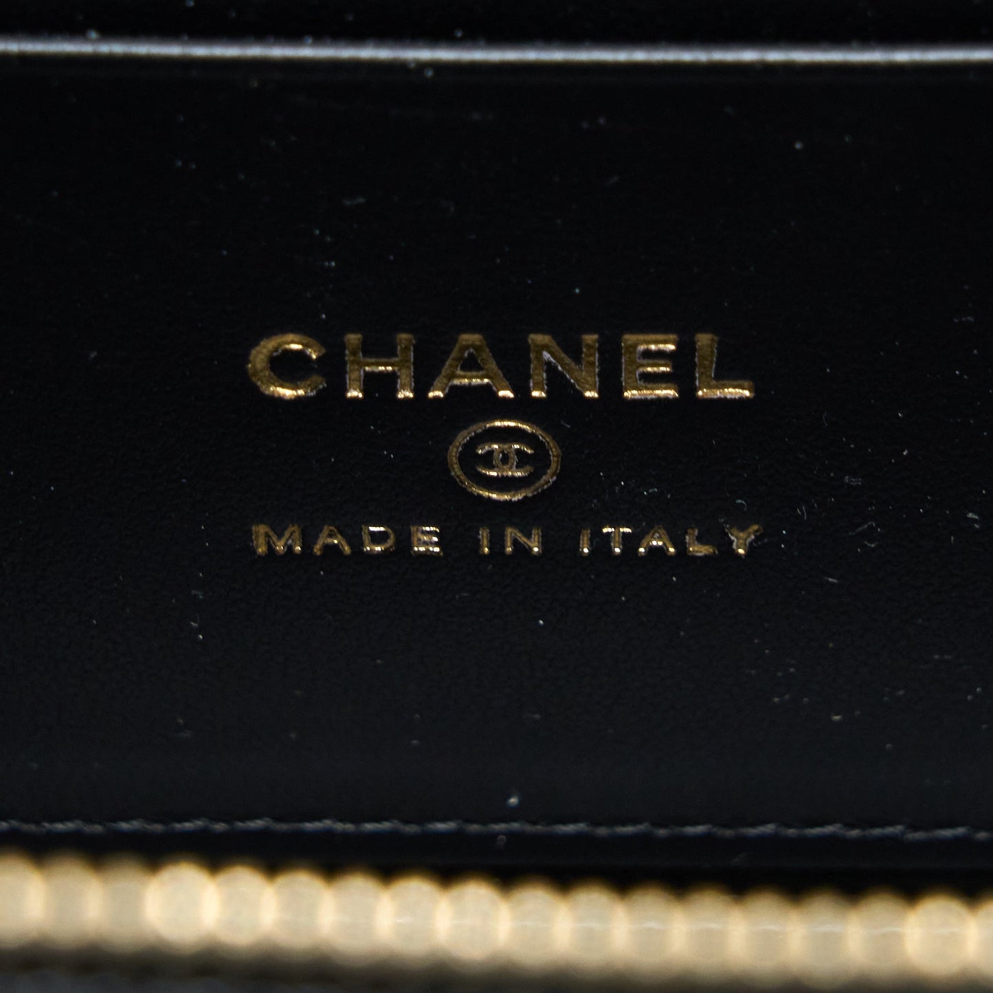 Chanel Letter Top Handle Long Vanity Caviar Black GHW