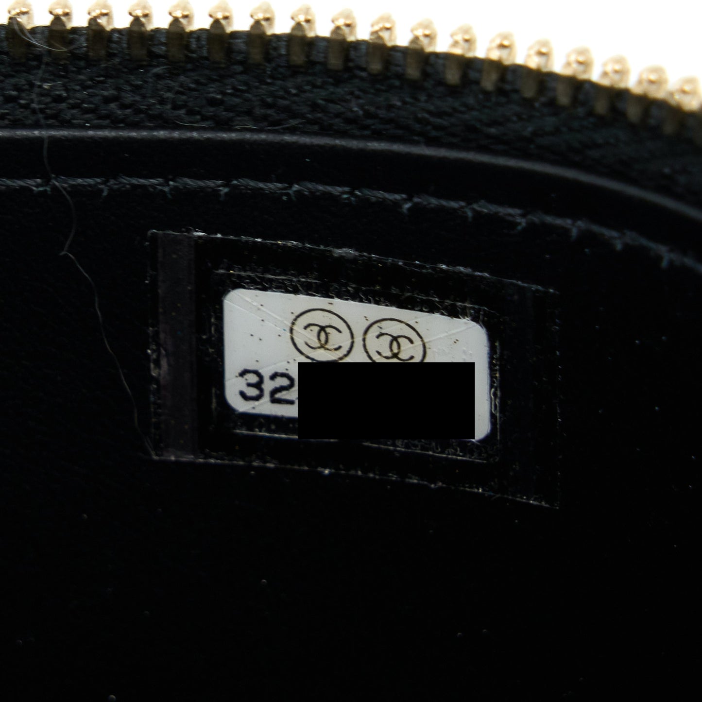 Chanel Letter Top Handle Long Vanity Caviar Black GHW