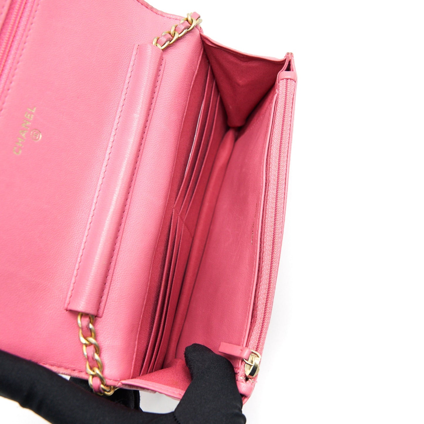 Chanel Boy Wallet on Chain Pink GHW