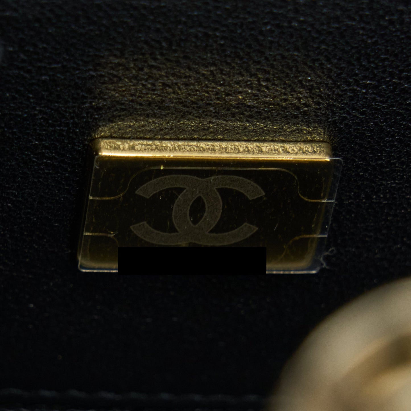 Chanel Mini Evening Bag Gold Tone Hammered Metal And Gold Tone Metal (Microchip )